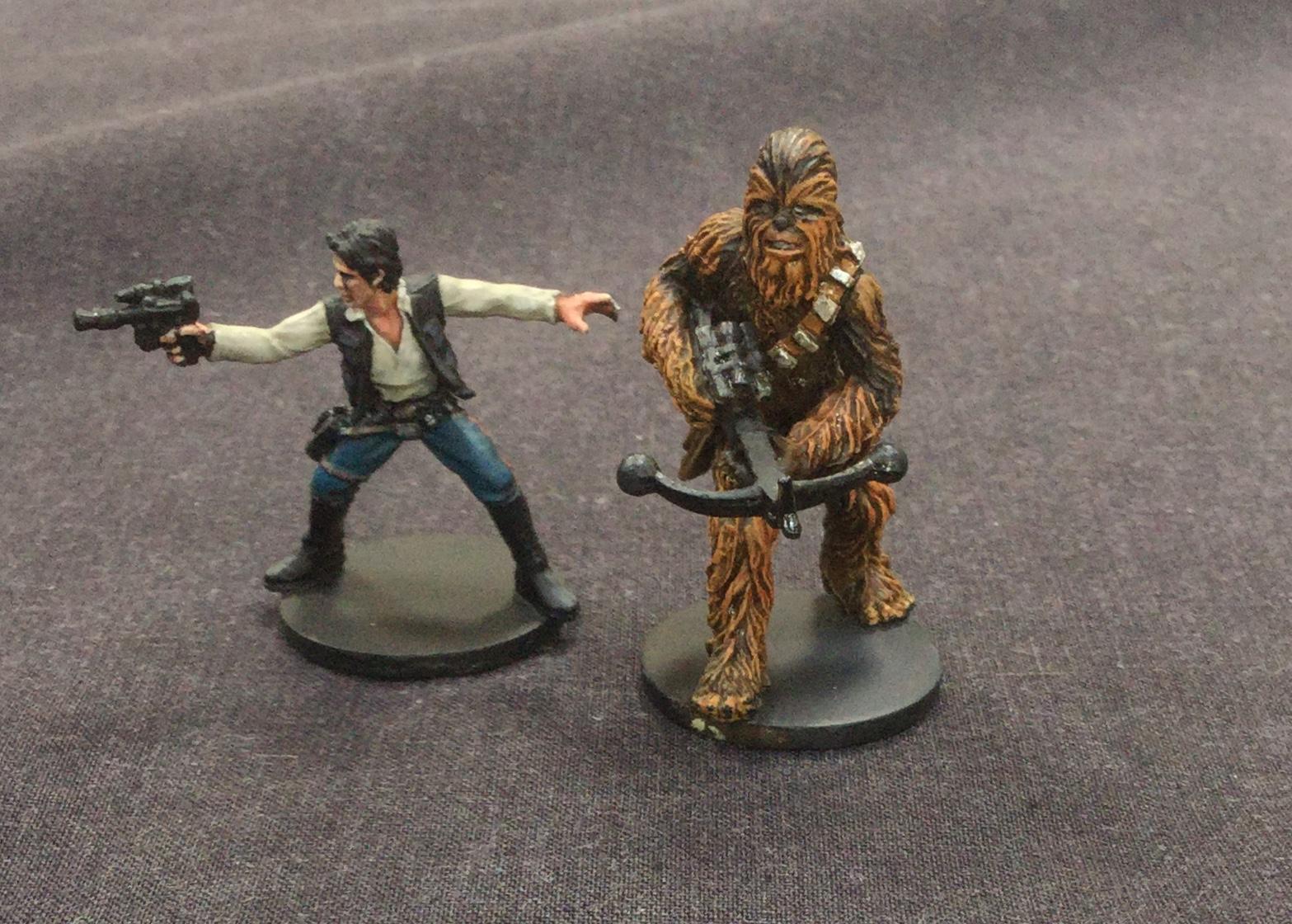 Chewbacca, Han Solo, Miniature, Star Wars