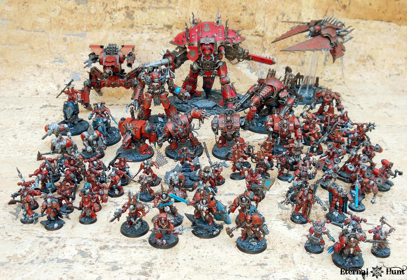 4th Assault Company, Army Showcase, Berserkers, Chaos, Chaos Space Marines, Khorne, Khorne's Eternal Hunt, Warhammer 40,000, World Eaters, Xii Legion