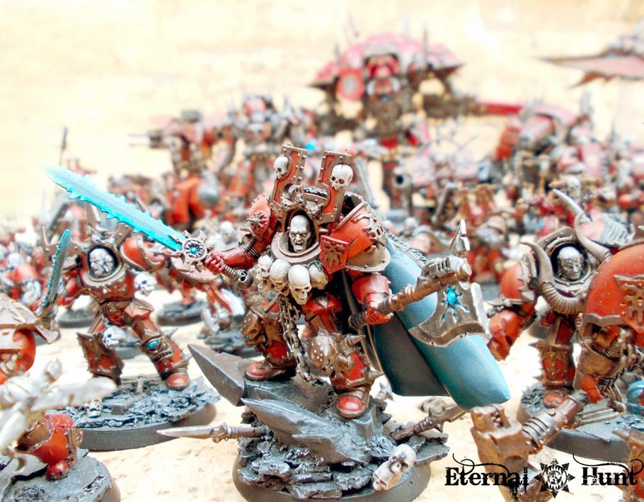 4th Assault Company, Army Showcase, Berserkers, Chaos, Chaos Lord, Chaos Space Marines, Khorne, Khorne's Eternal Hunt, Lorimar, Warhammer 40,000, World Eaters, Xii Legion