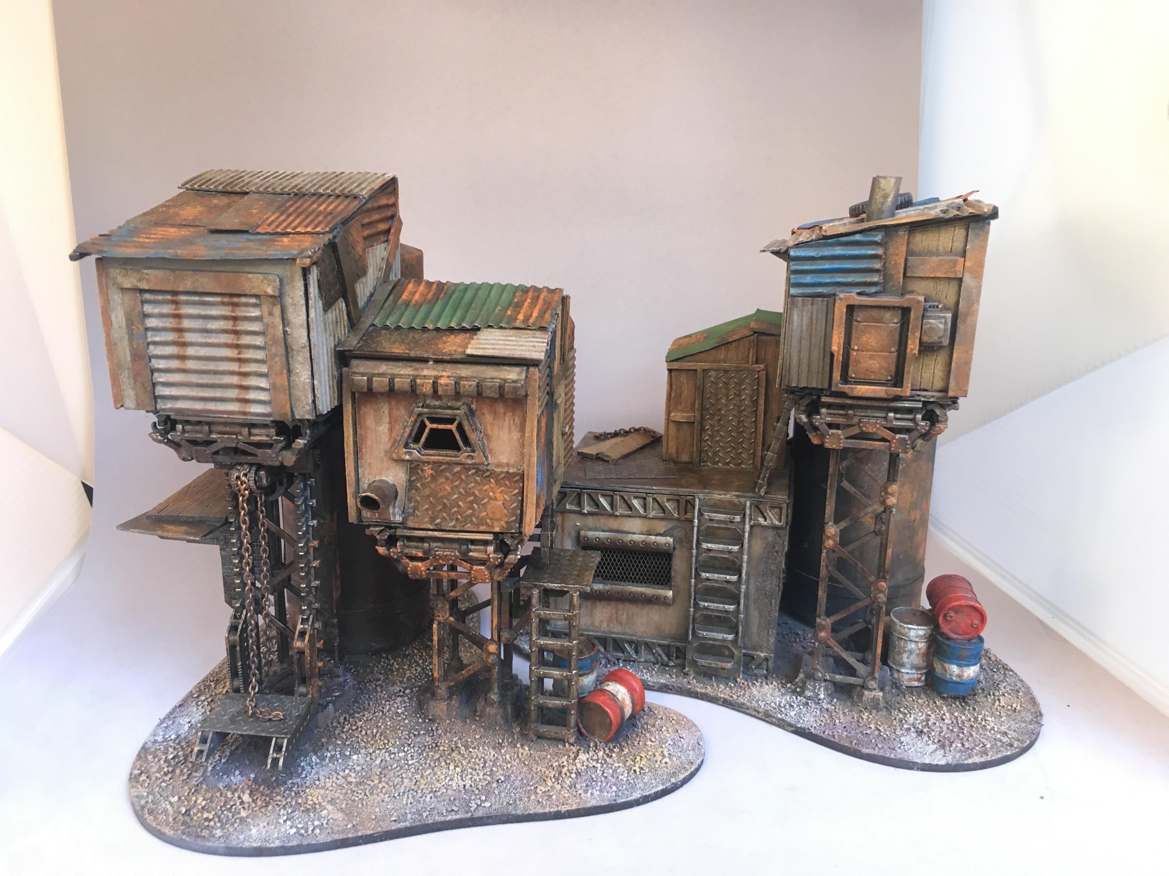 Necromunda, Rust, Scratch Build, Terrain