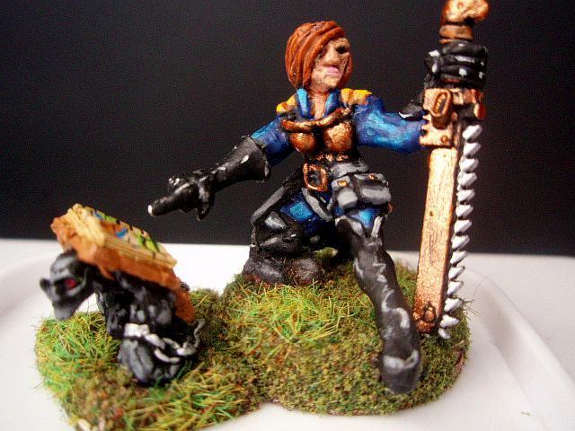 Artillery Officer, Female, Imperial Guard, Sculpting