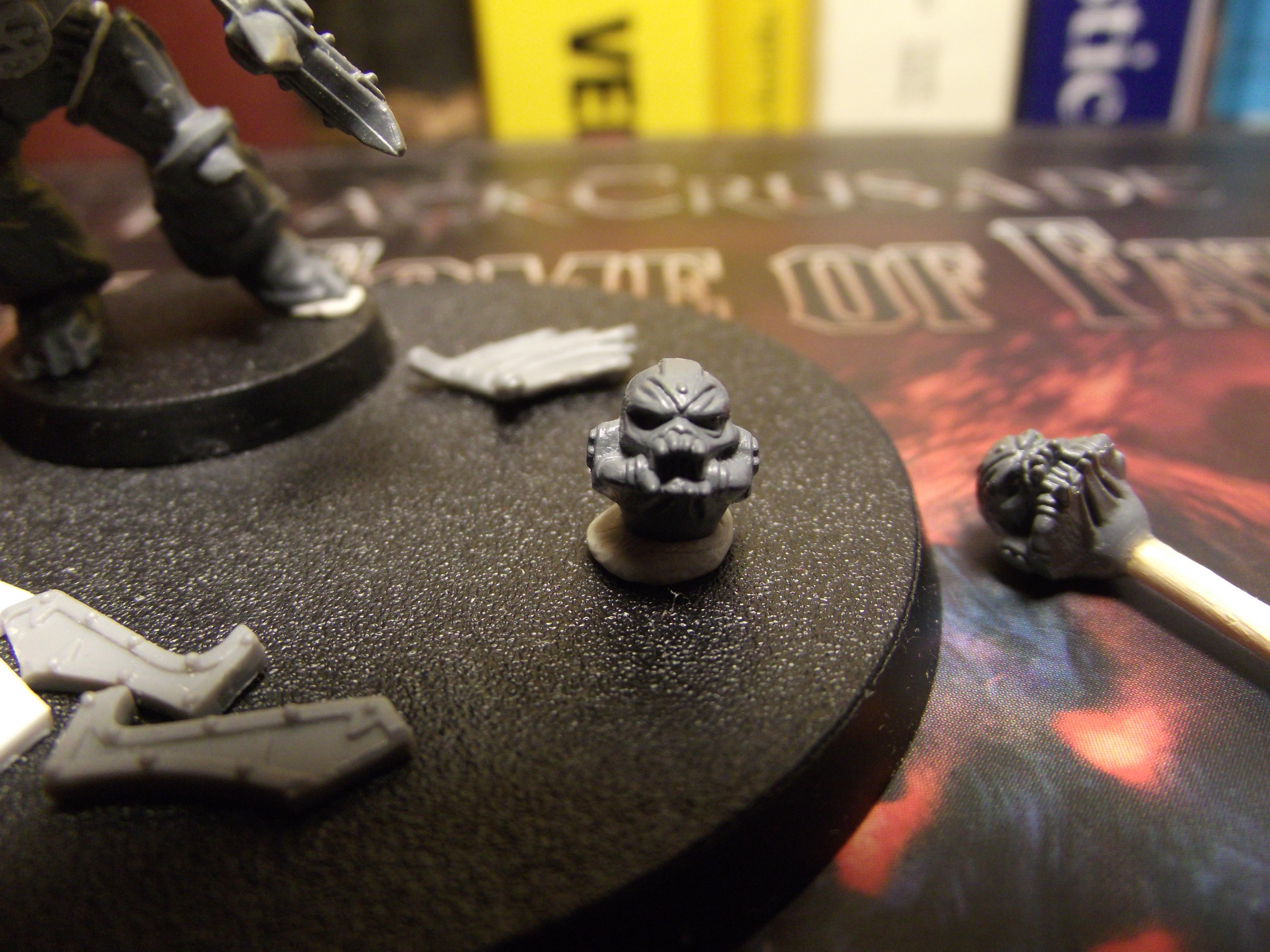 Kharn/Khorne Chaos Lord WIP Possessed Head