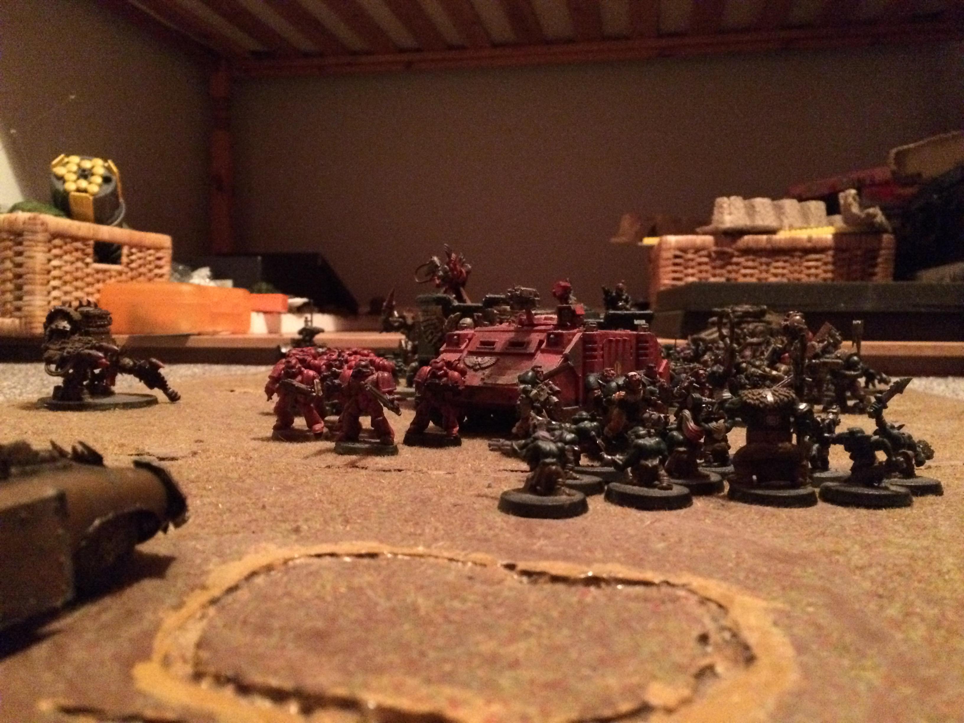 Battle, Defense, Imperial Guards, Orks, Space Marines