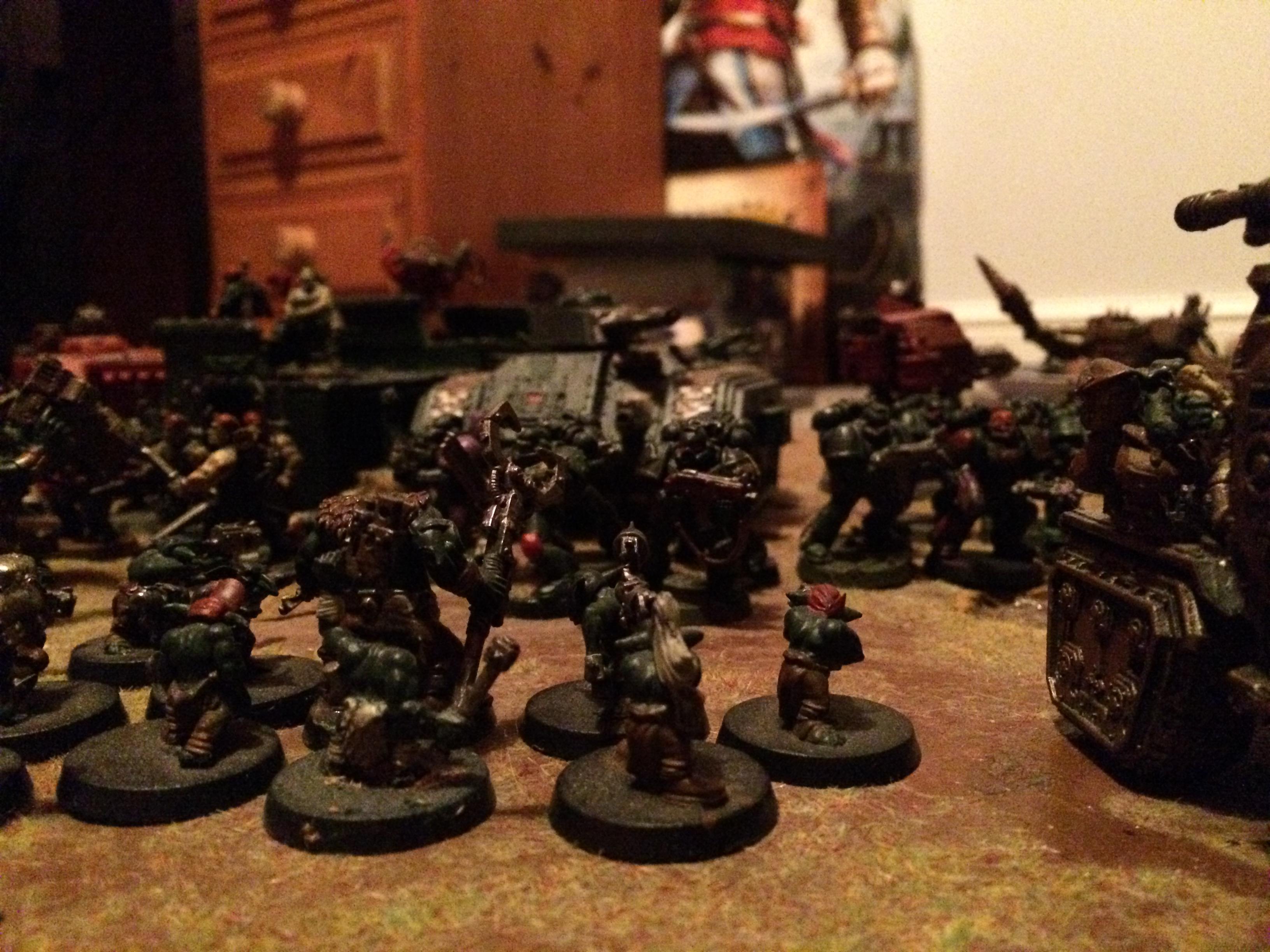 Battle, Defense, Imperial Guards, Orks, Space Marines