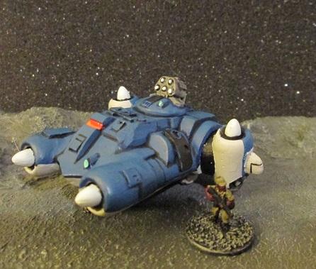 Skylark compared to a 15mm figure