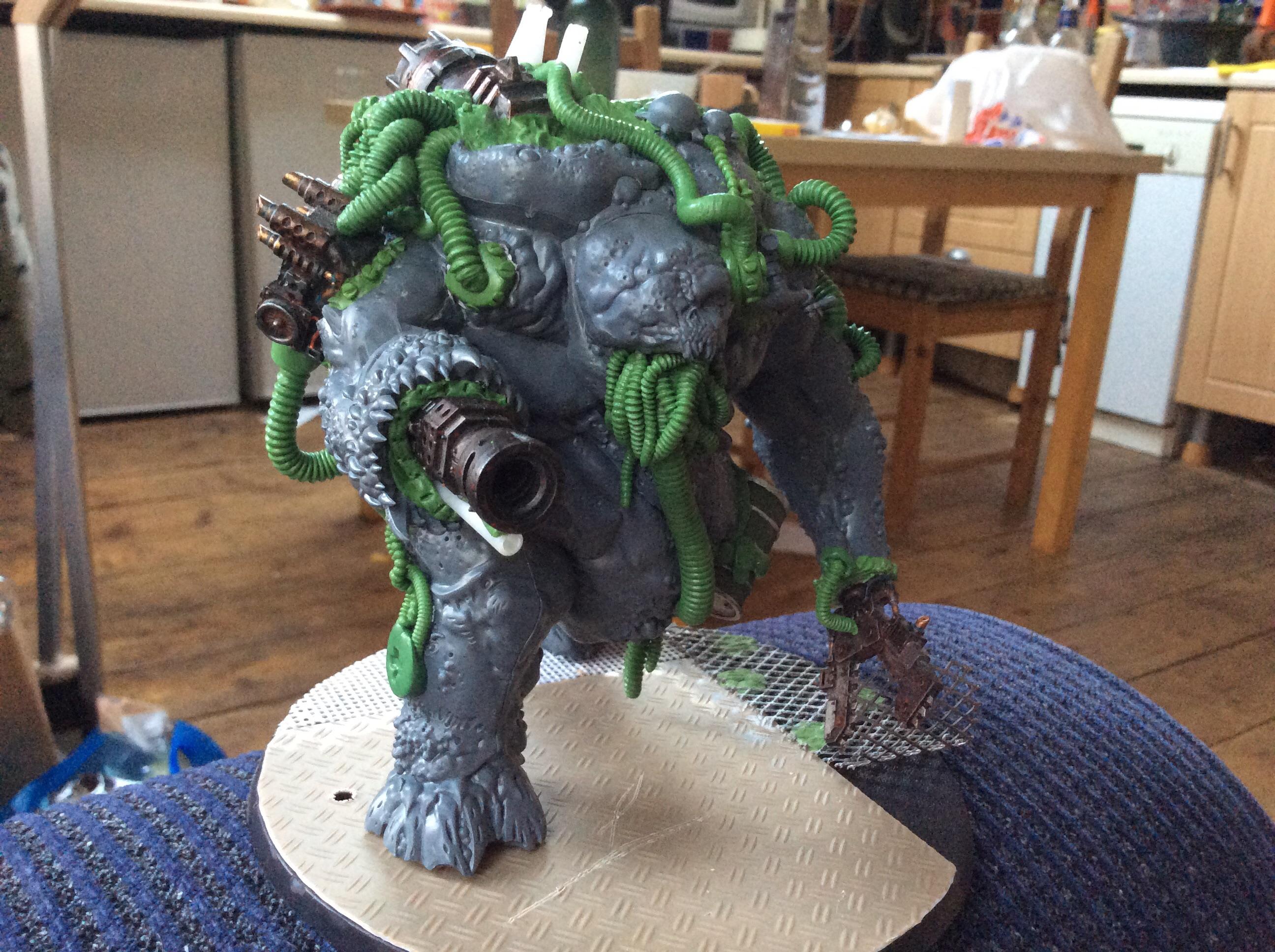 The big guy - a giant zombie machine abomination, based on the glotkin, to count as a great unclean one