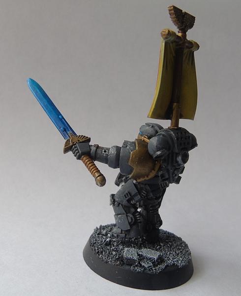 Adepus Astartes, Apothecary, Battle Damage, City, Command Squad, Imperial Fists, Rubble, Ruins, Space Marines, Urban, Veteran, Weathered, Yellow