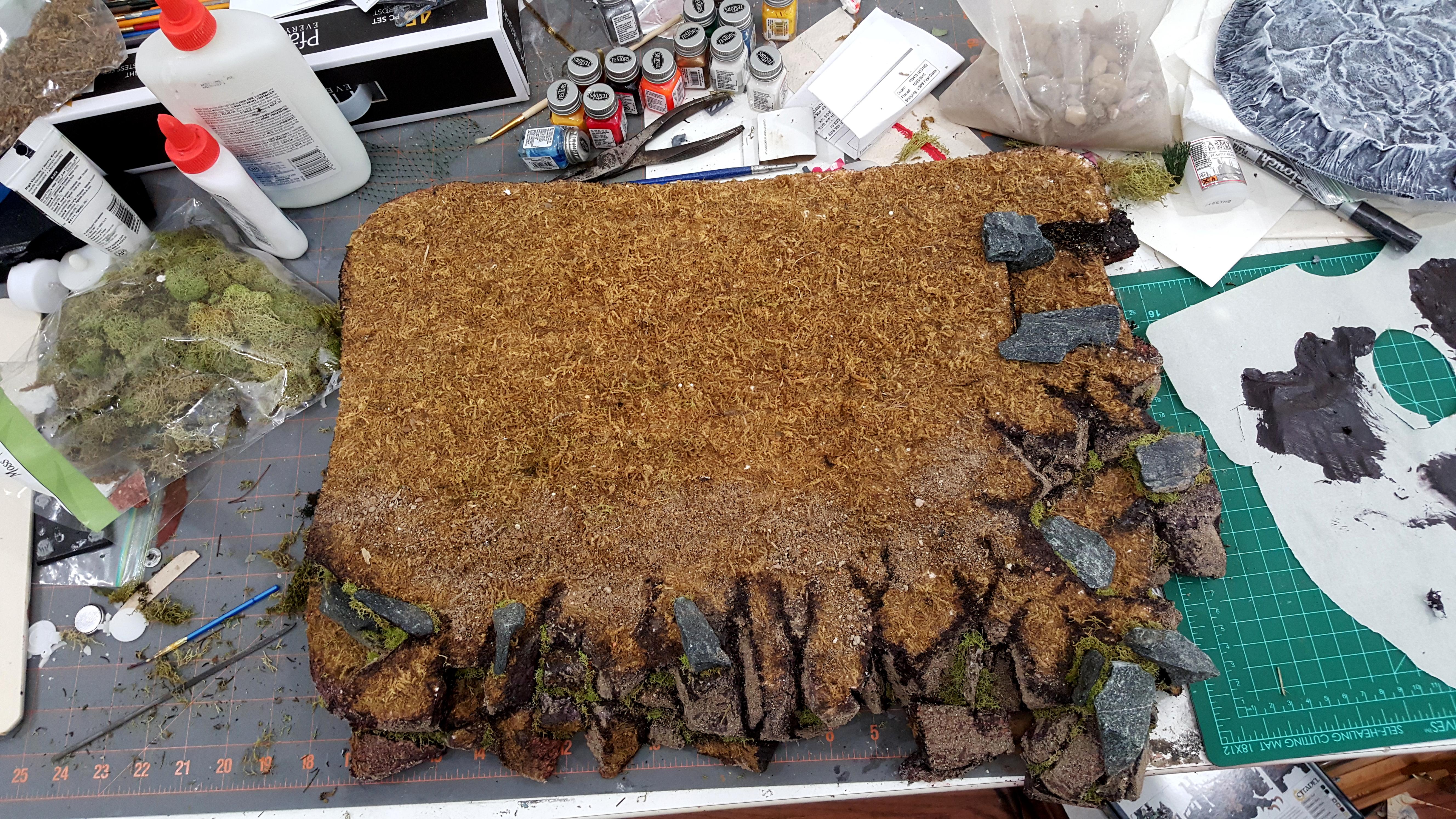 Corner piece finished