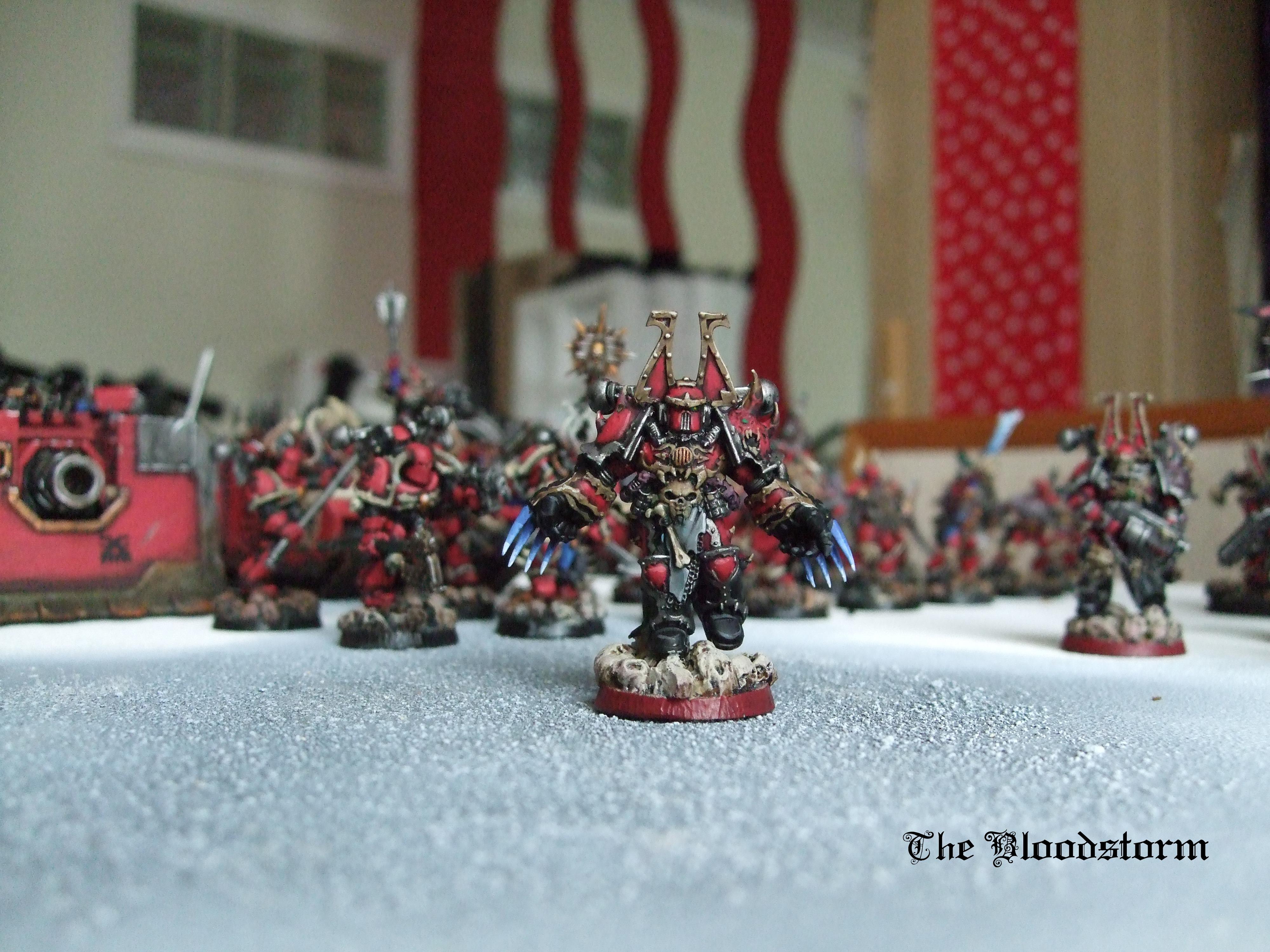Berserkers, Chaos Space Marines, Chosen, Conversion, Khorne, Red