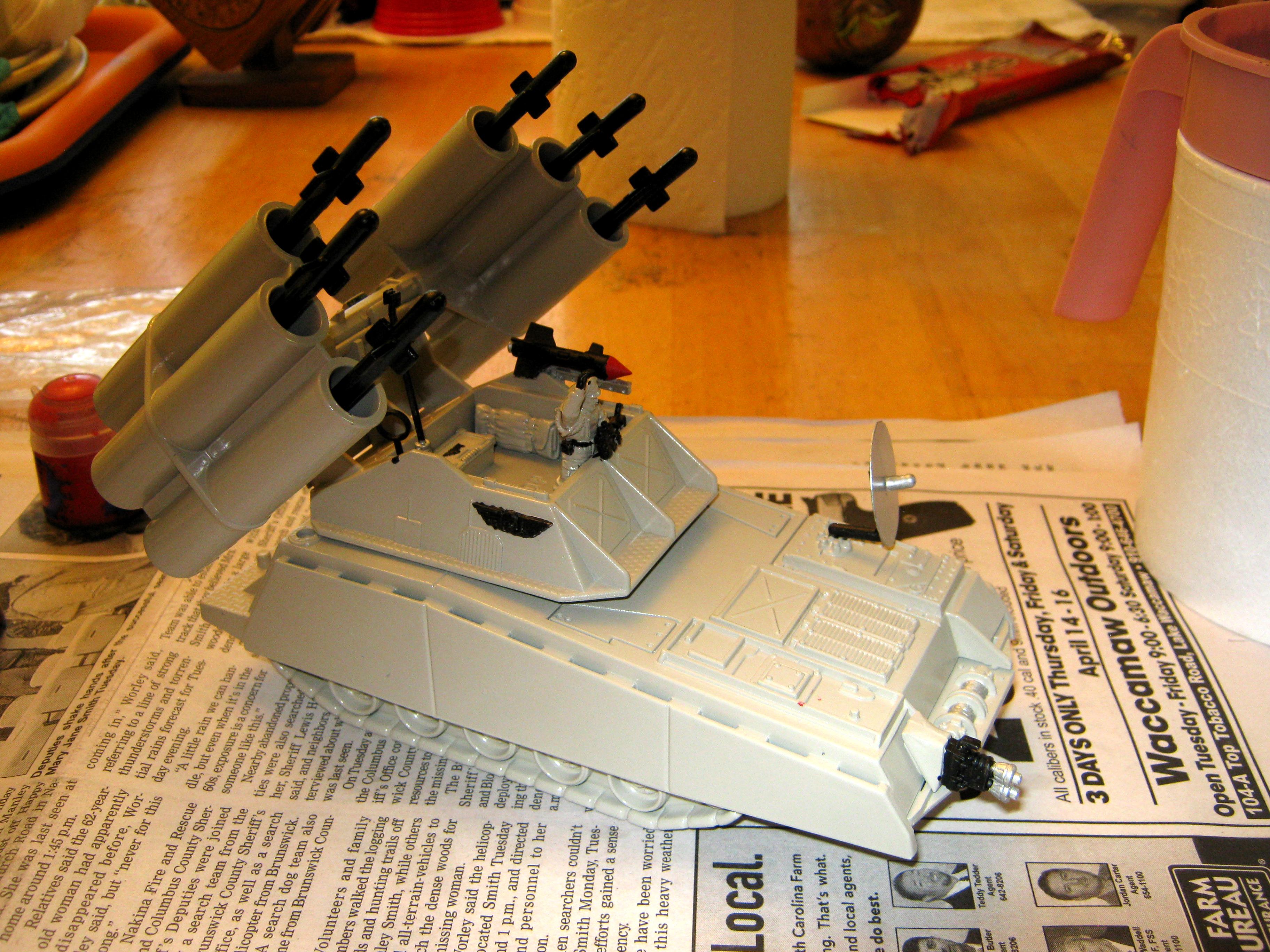 Anti-aircraft, Armadillo, Conversion, G.i. Joe, Tank, Toy