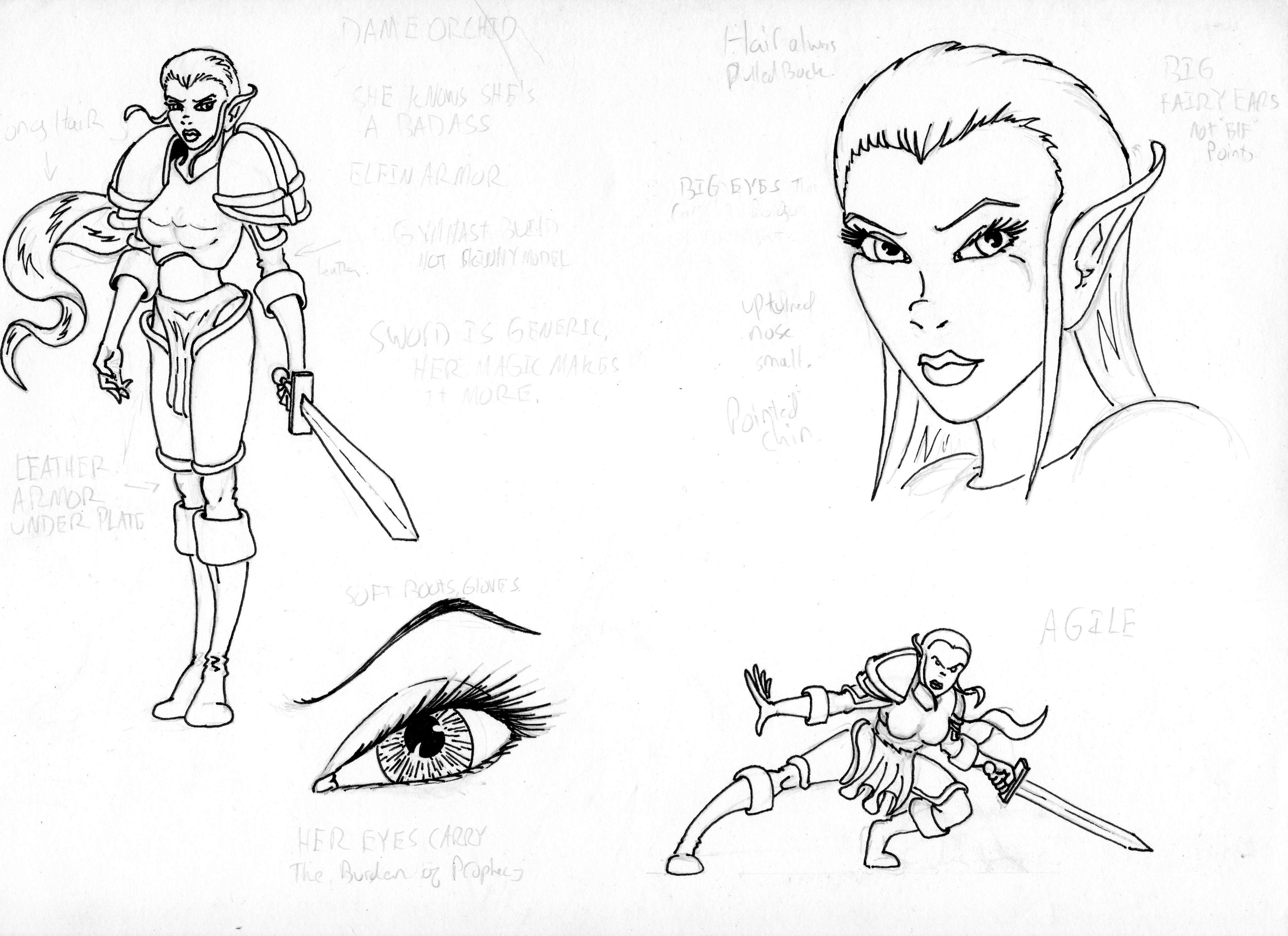 Comic, Dame Orchid, Pawns Of Fate, Sculpting