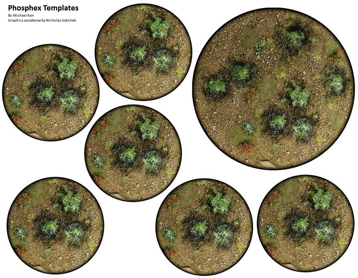 Phosphex template sheet