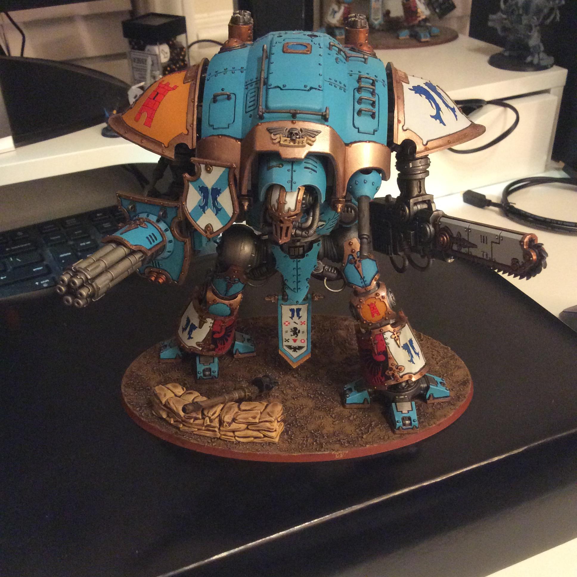 Blue, Dolphin, Imperial Knights, Knights, Sandbag, Warden