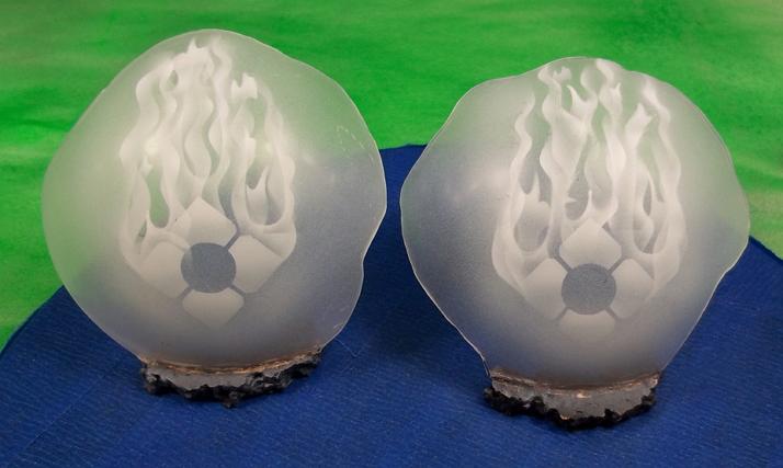 Base, Energy Shield, Flames painted with primer