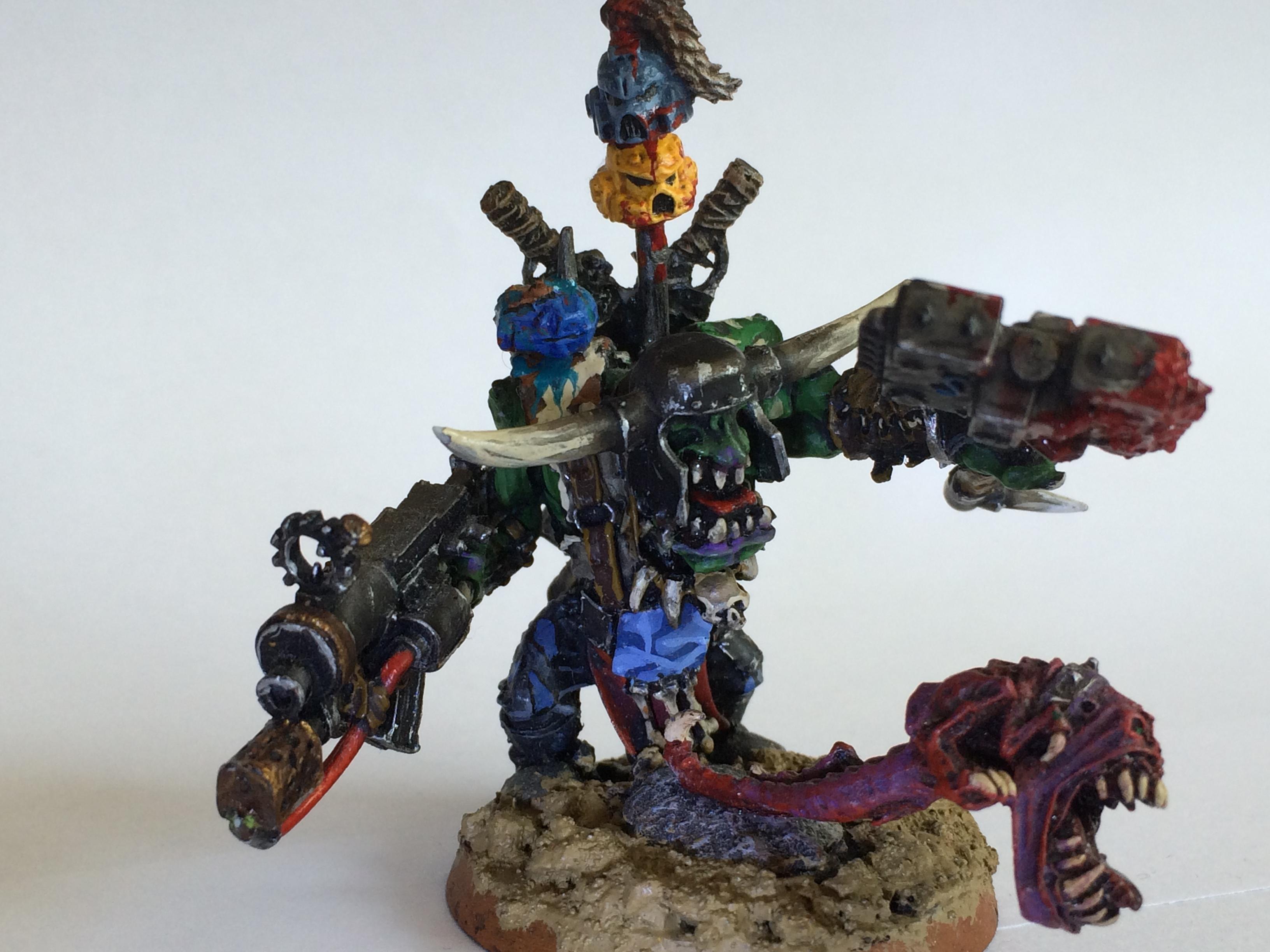 Blood Axe, Orks, Squigs, Warboss