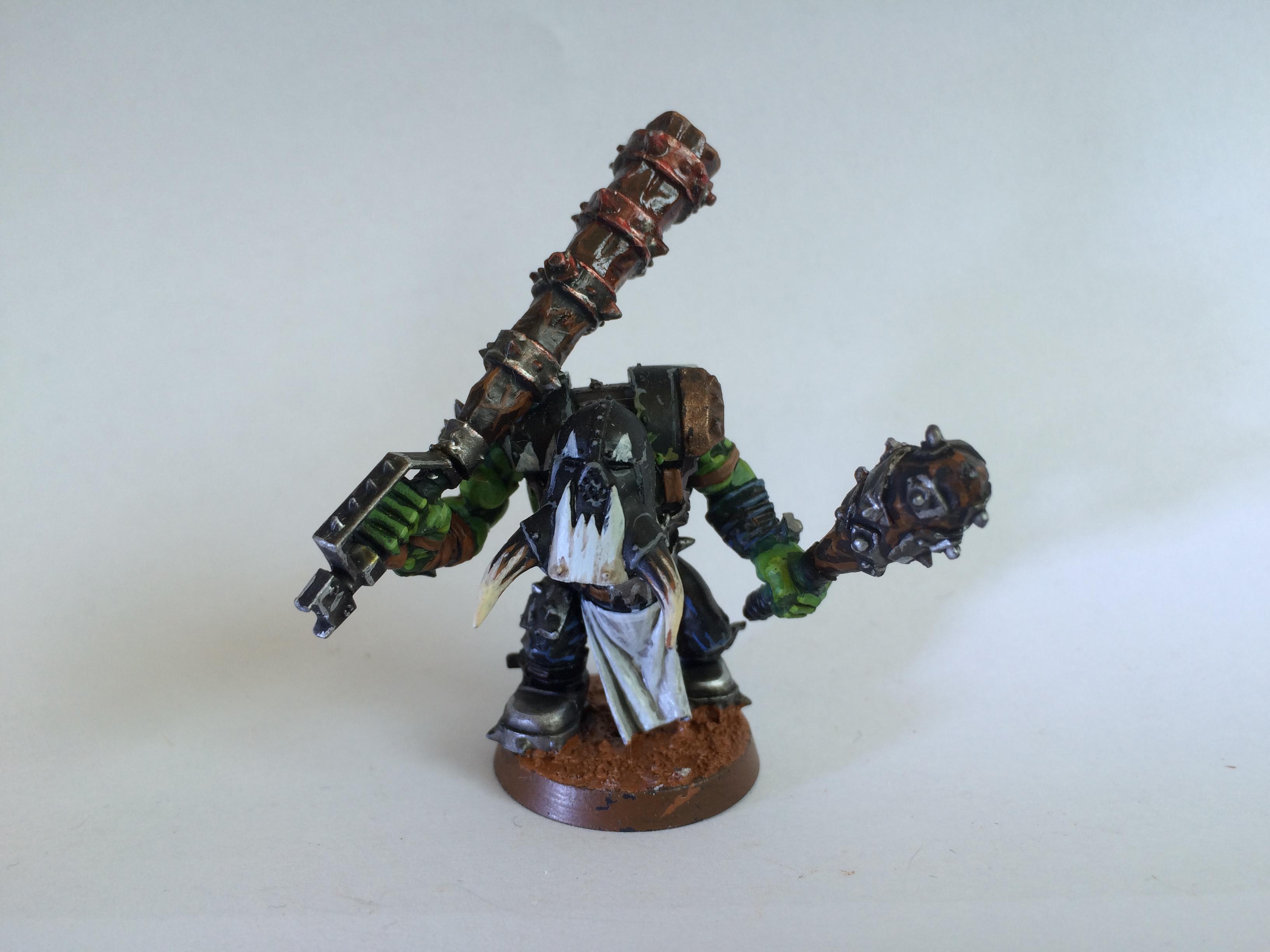 Goff, Nob, Orks, Waaagh Banner