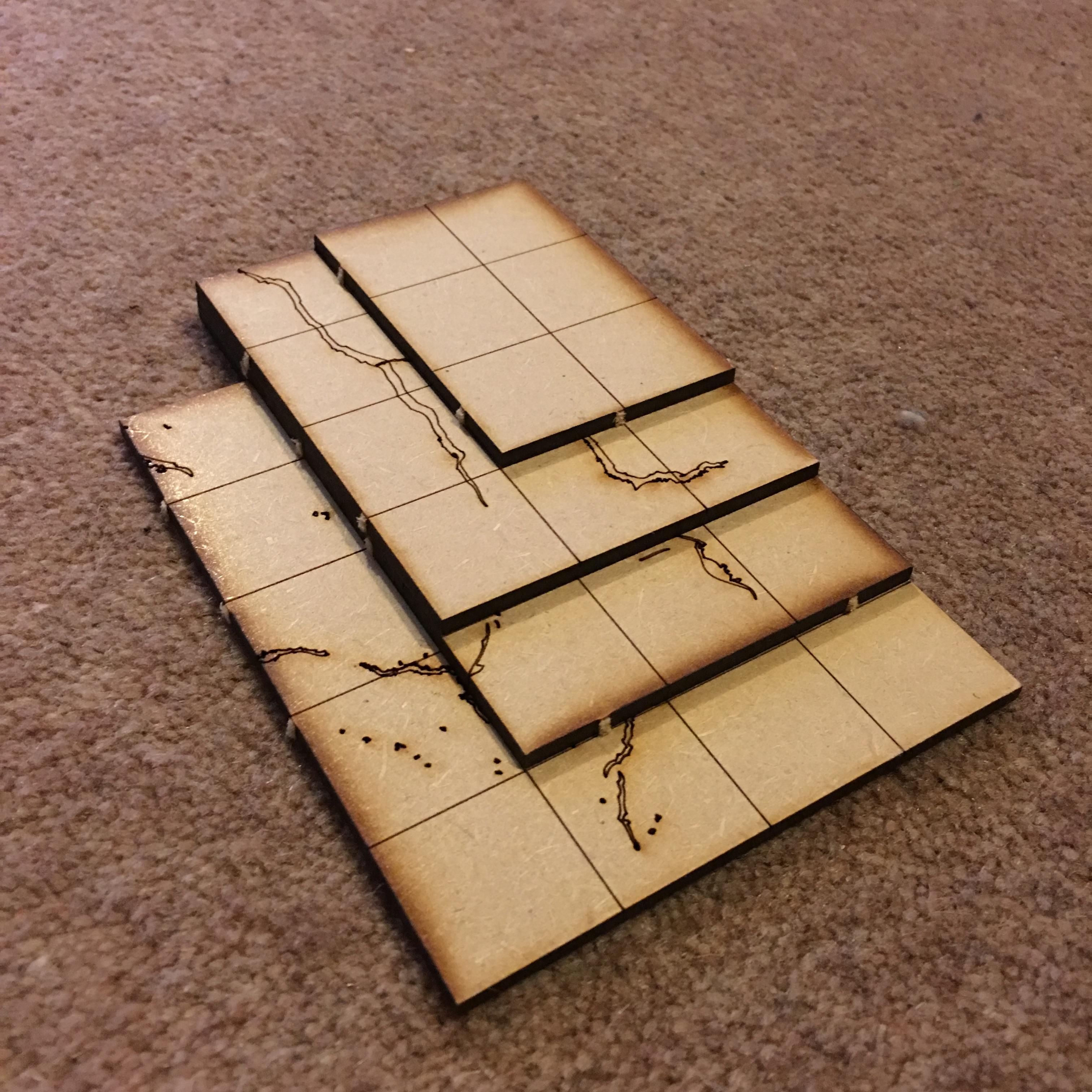 Stacked tiles