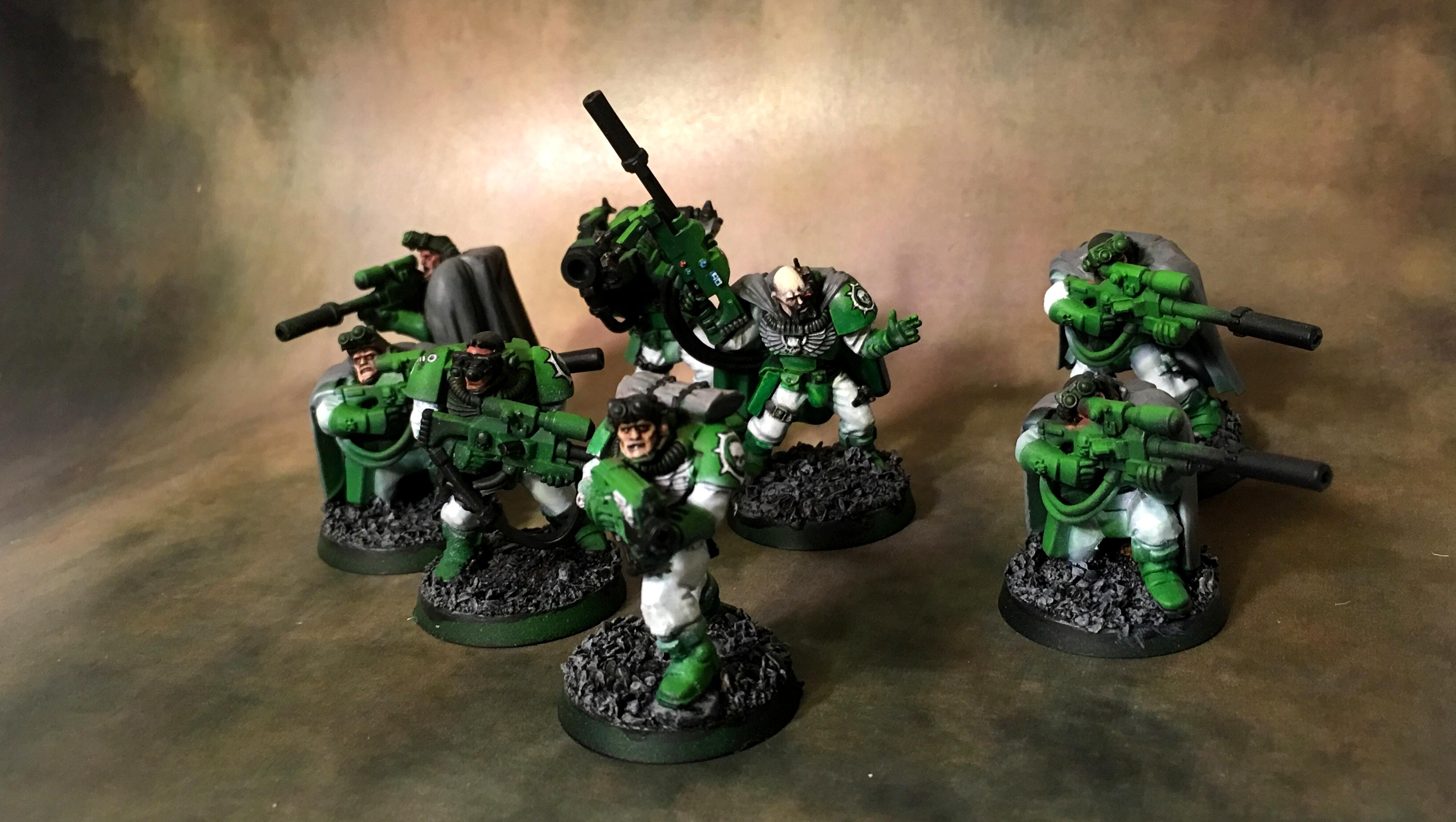 Green, Scouts, Sniper Rifle, Sons Of Medusa, Space Marines, White