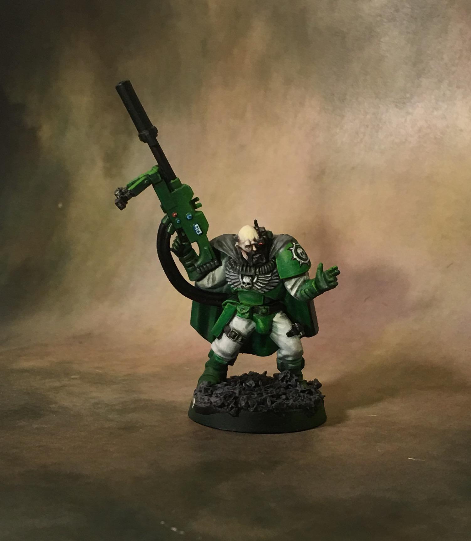 Green, Scouts, Sniper Rifle, Sons Of Medusa, Space Marines, White