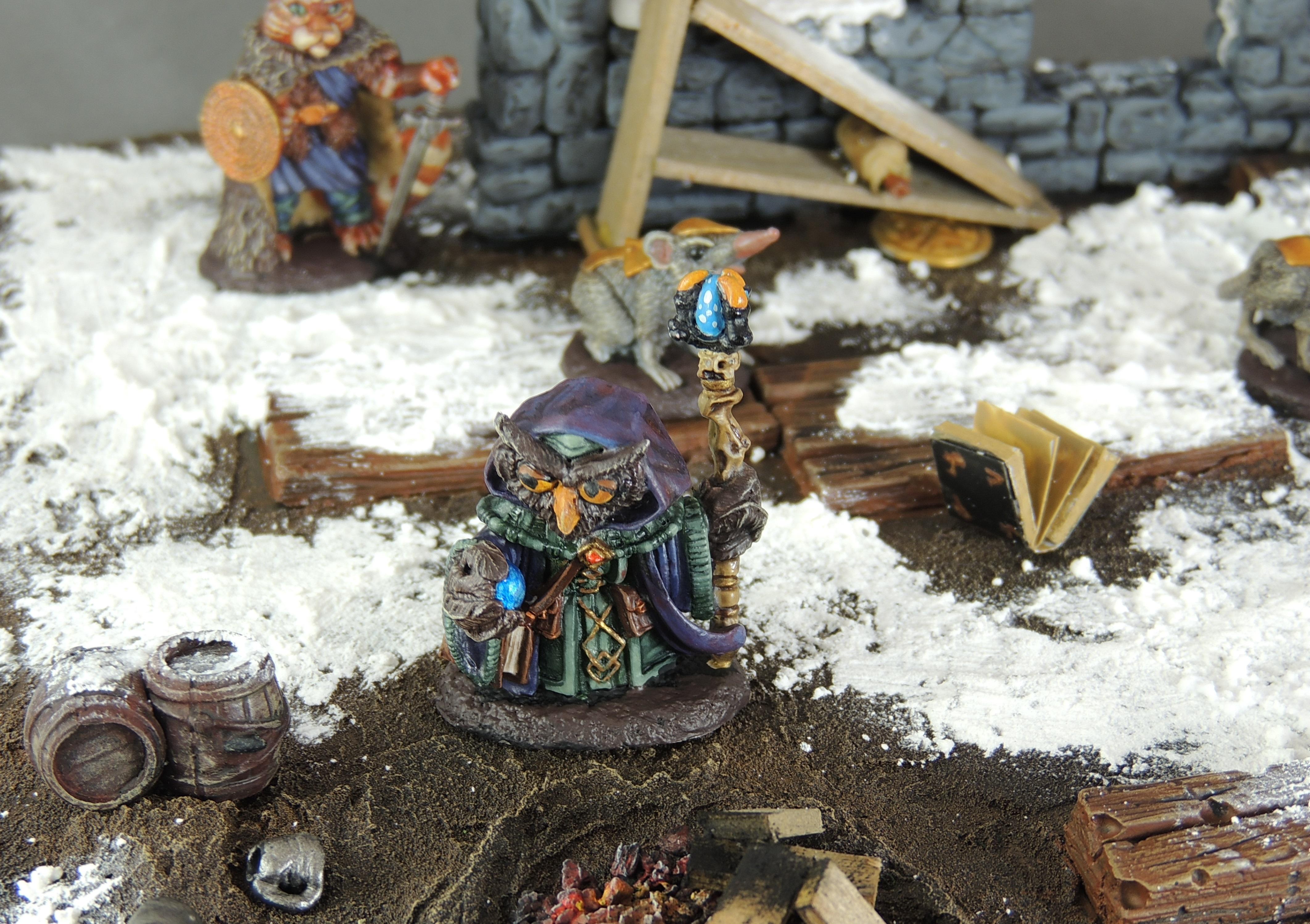 Frostgrave Terrain and Warband - Owl Mage