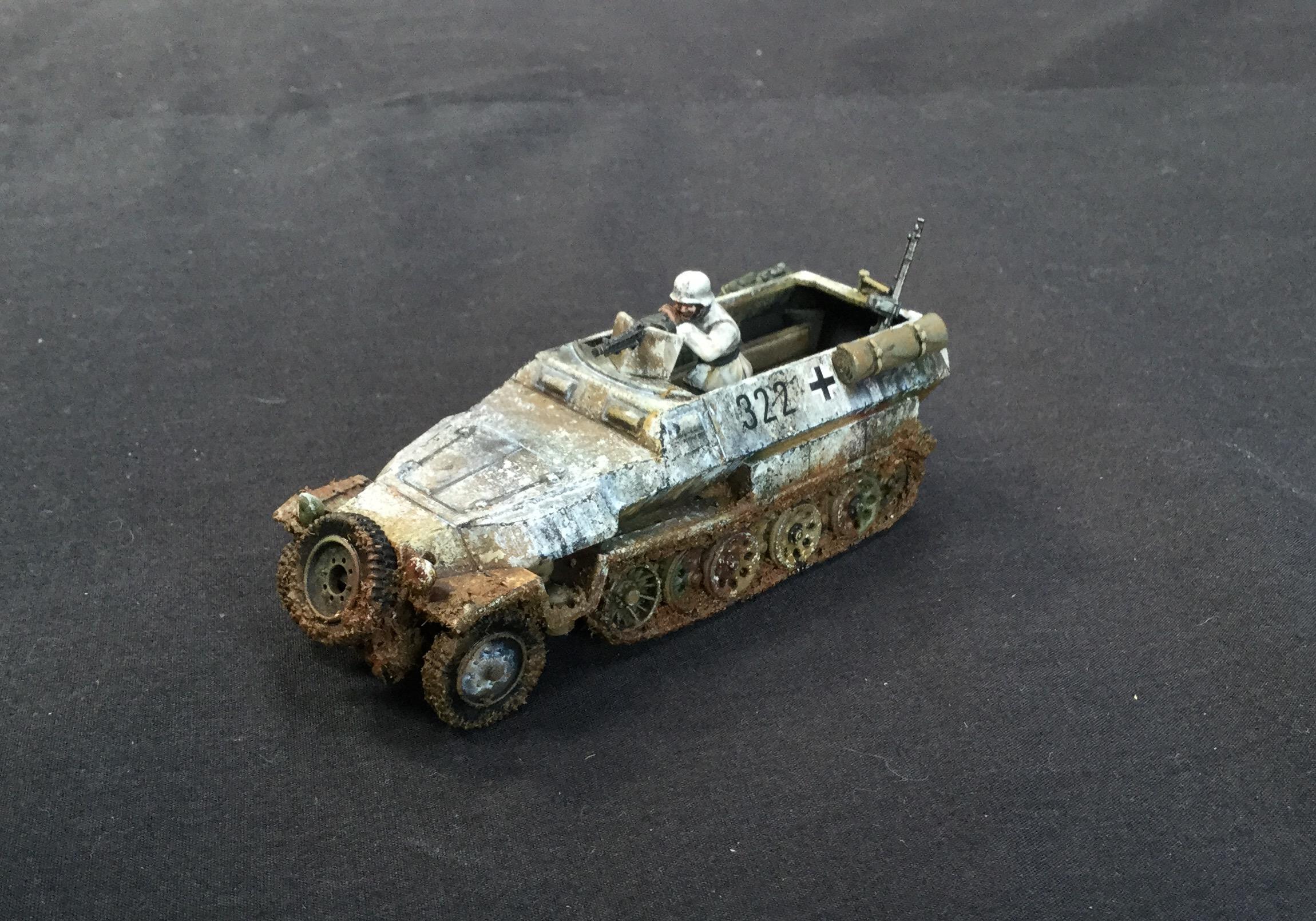 Hanomag in winter camo