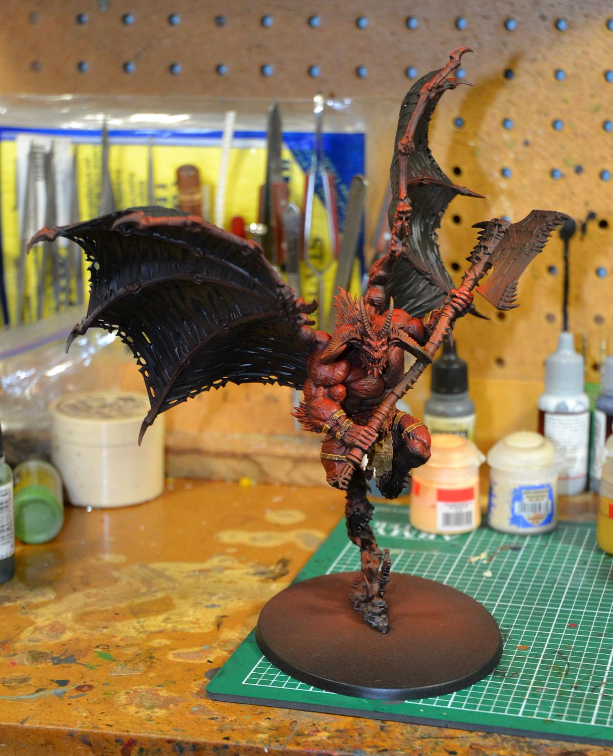 Bloodthirster, Chaos, Warhammer 40,000, Work In Progress