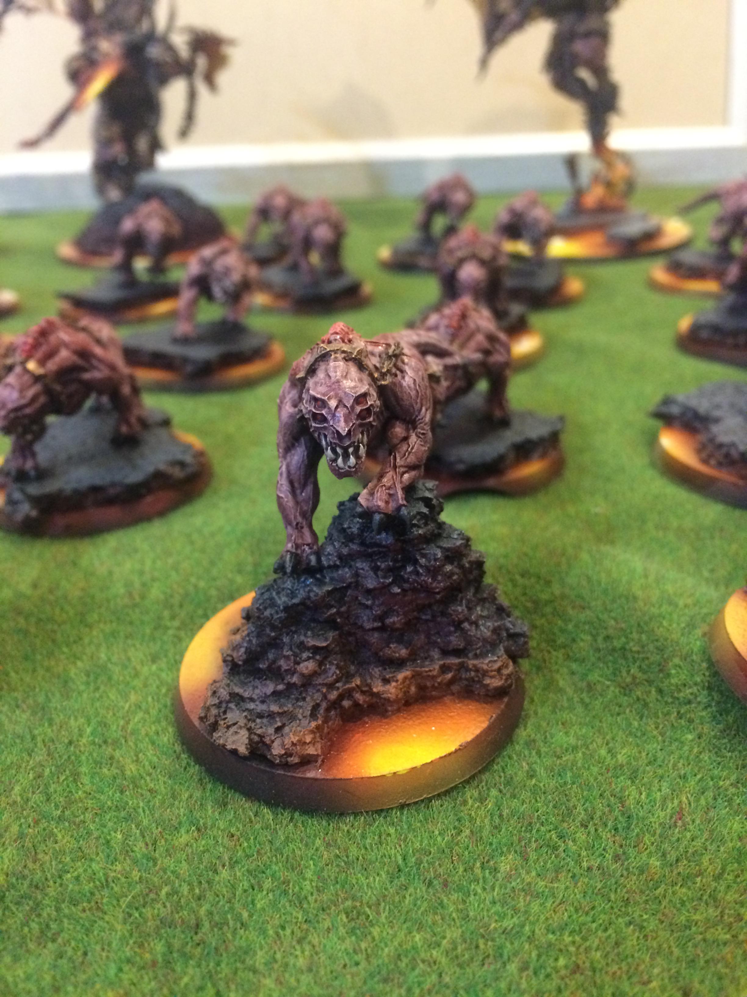 Barghest Fiend, Daemons, Flesh Hound, Khorne, Khorne Daemon, Puppetswar