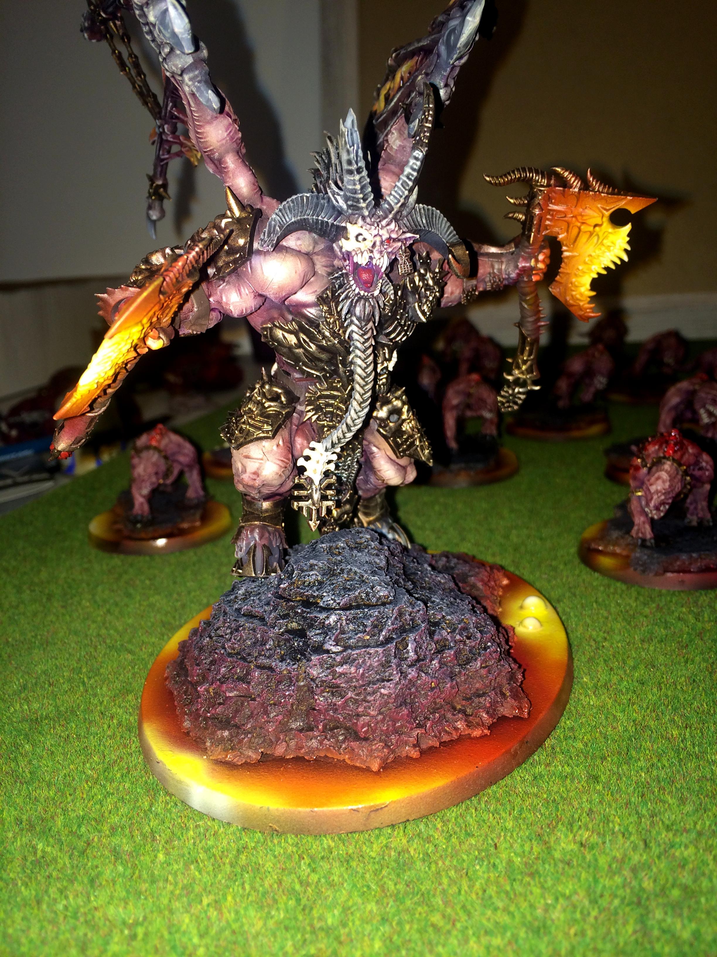 Bloodthirster, Daemons, Khorne, Lava, Skarbrand