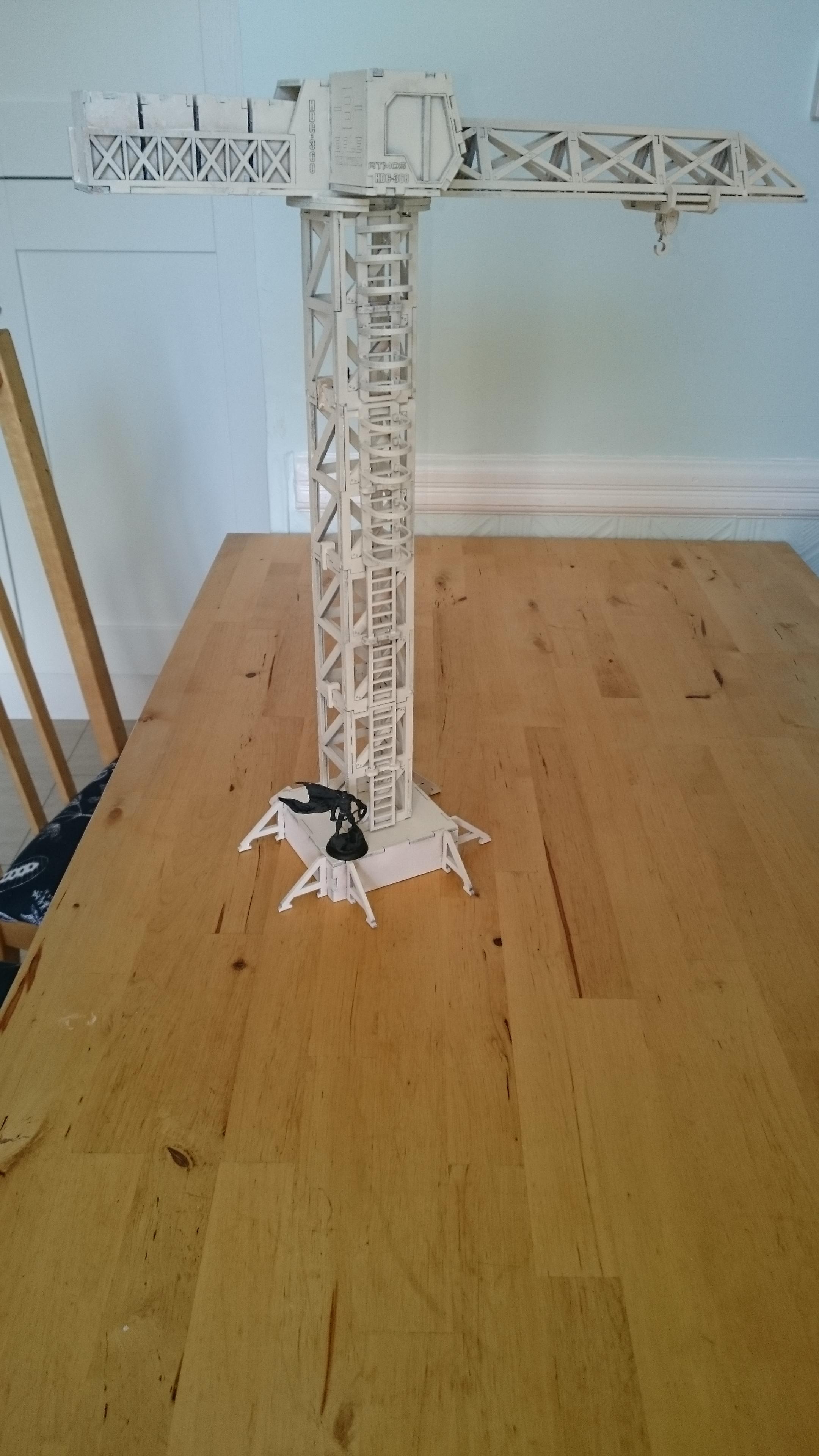 Terrain, crane, assembled!