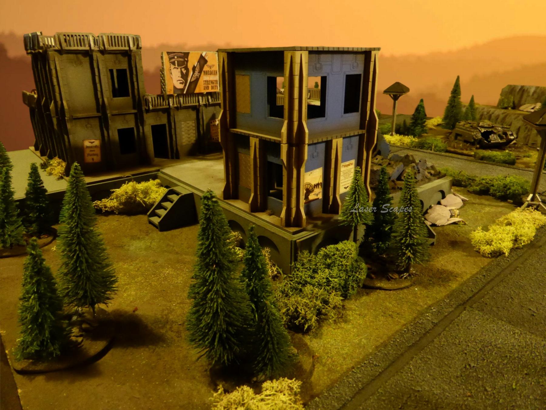 Buildings, Cities Of Death, City, Laser Cut, Laser-cut, Ruin, Ruins, Terrain