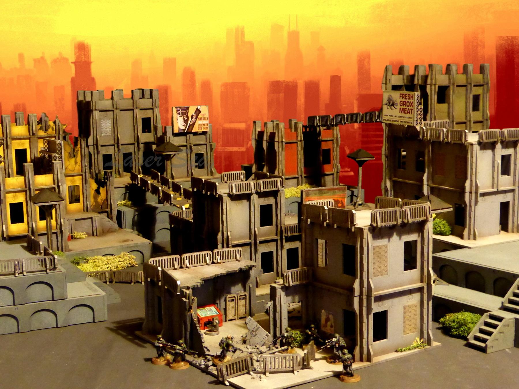 Buildings, Cities Of Death, City, Laser Cut, Laser-cut, Ruin, Ruins, Terrain