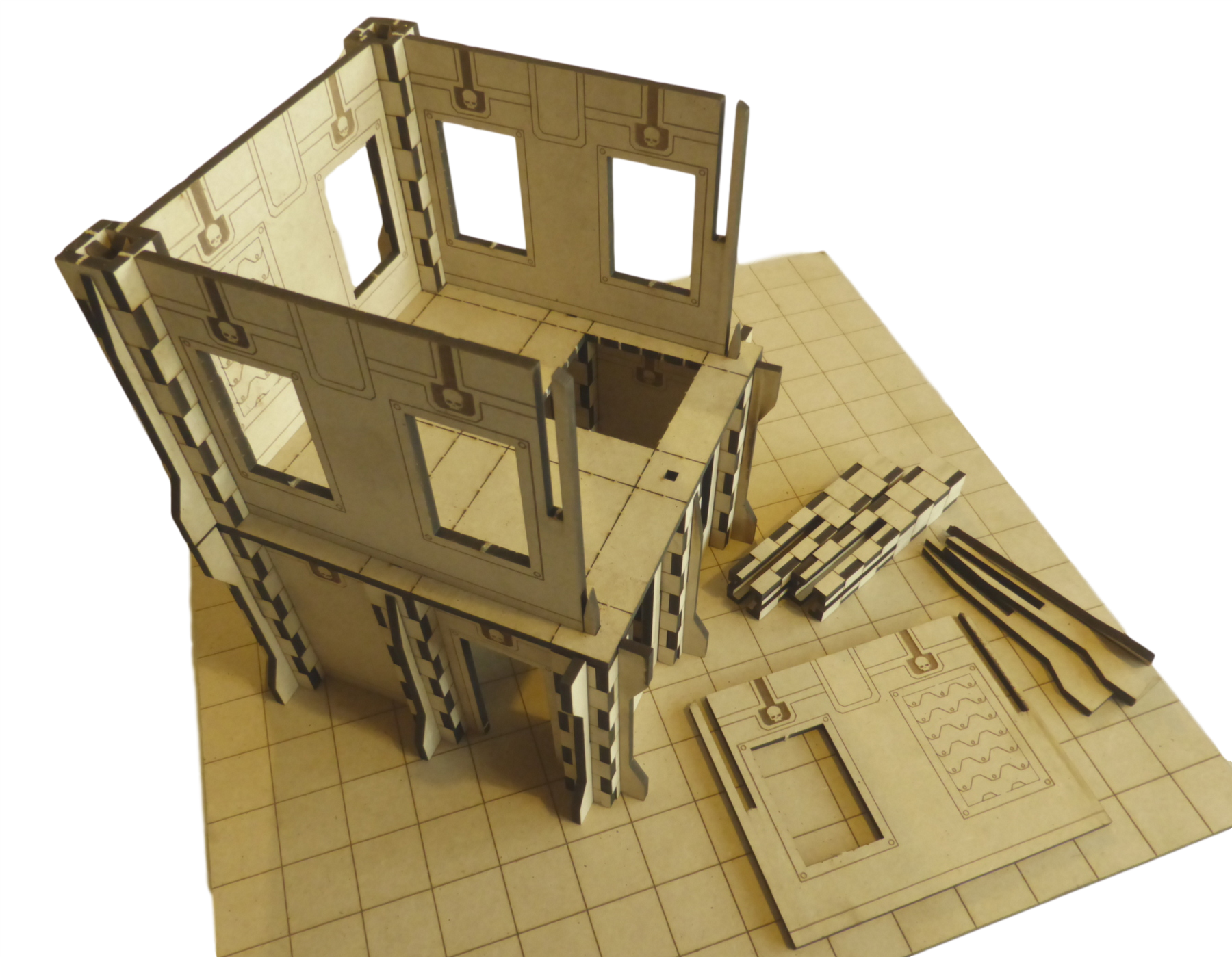 Buildings, Cities Of Death, City, Laser Cut, Laser-cut, Ruin, Ruins, Terrain
