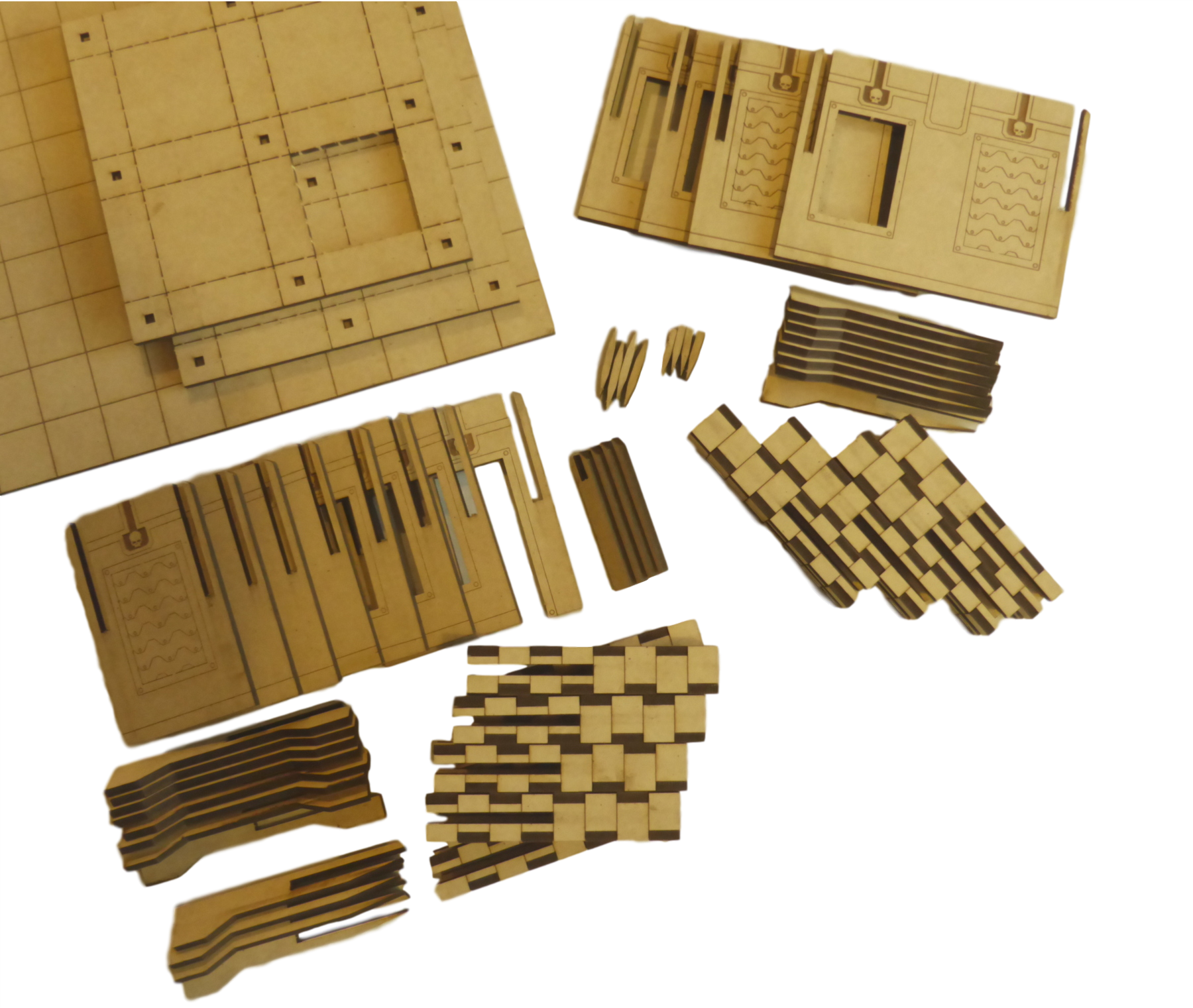 Buildings, Cities Of Death, City, Laser Cut, Laser-cut, Ruin, Ruins, Terrain