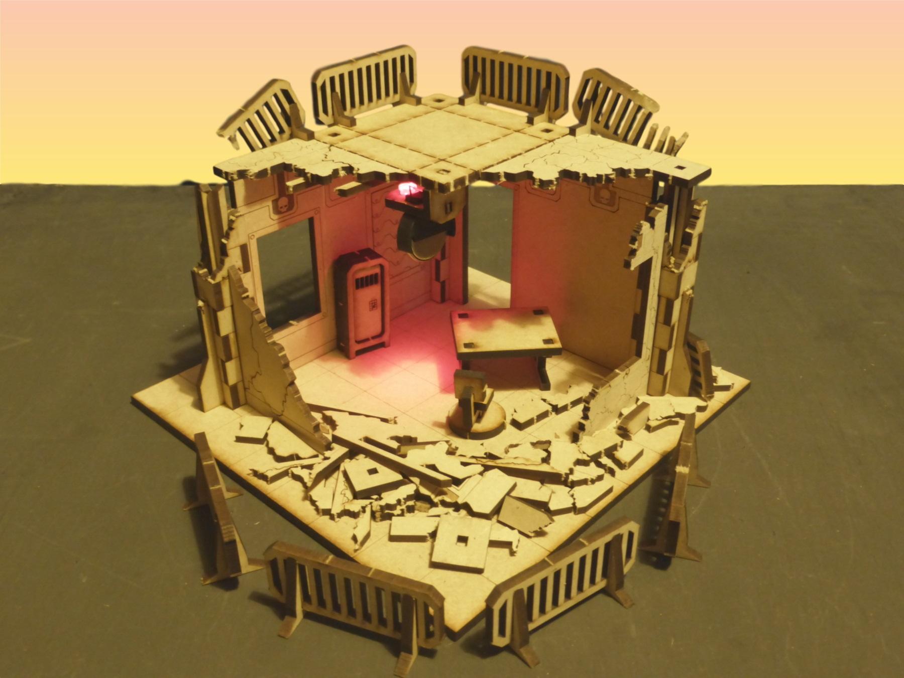 Buildings, Cities Of Death, City, Laser Cut, Laser-cut, Ruin, Ruins, Terrain