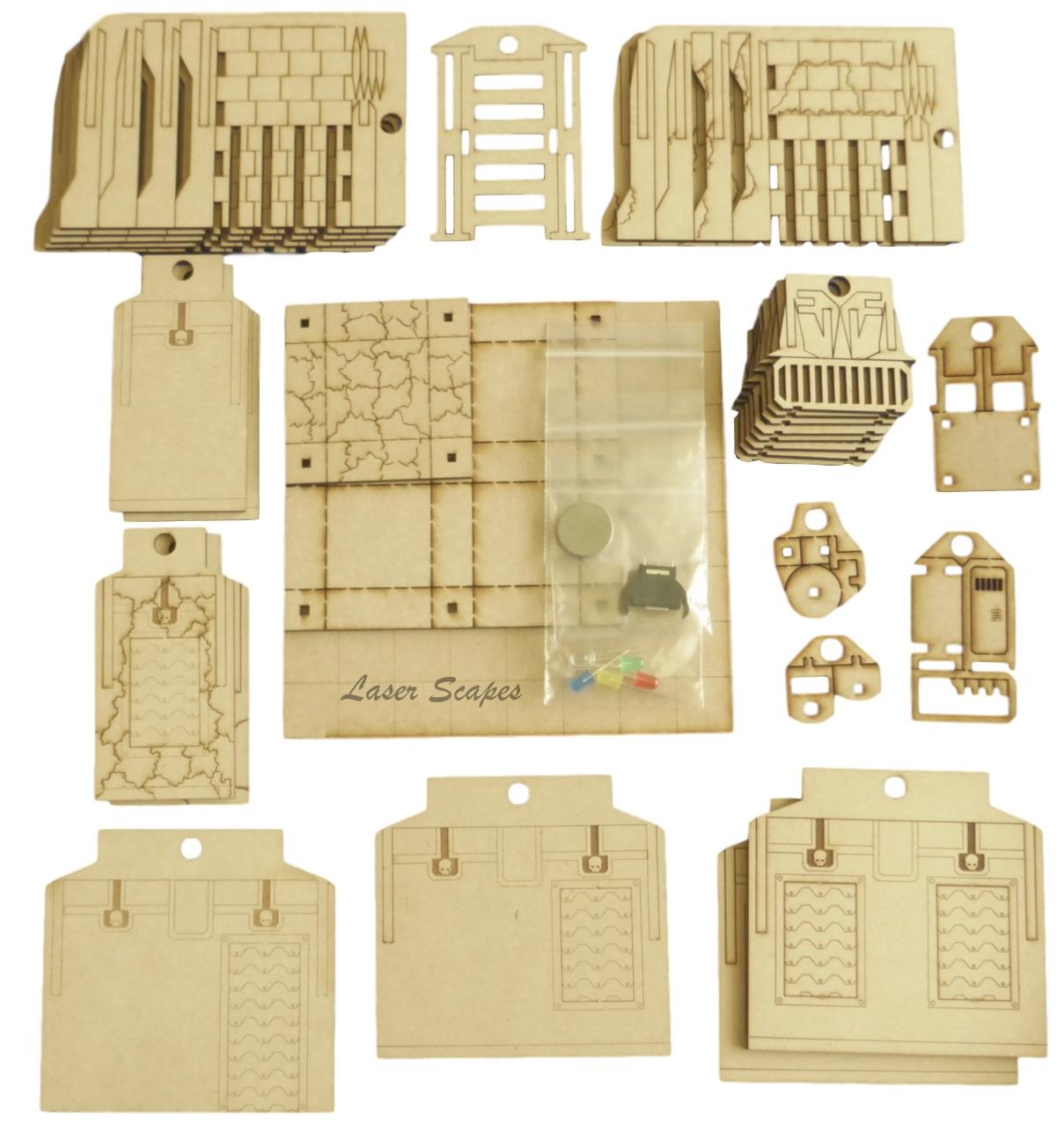 Buildings, Cities Of Death, City, Laser Cut, Laser-cut, Ruin, Ruins, Terrain