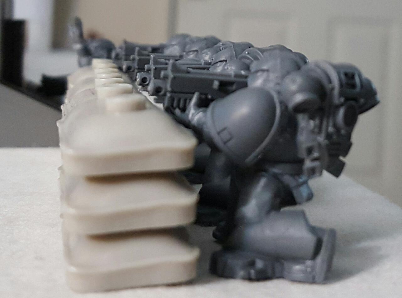 Dark Angels, Gunline, Kneeling, Space Marines