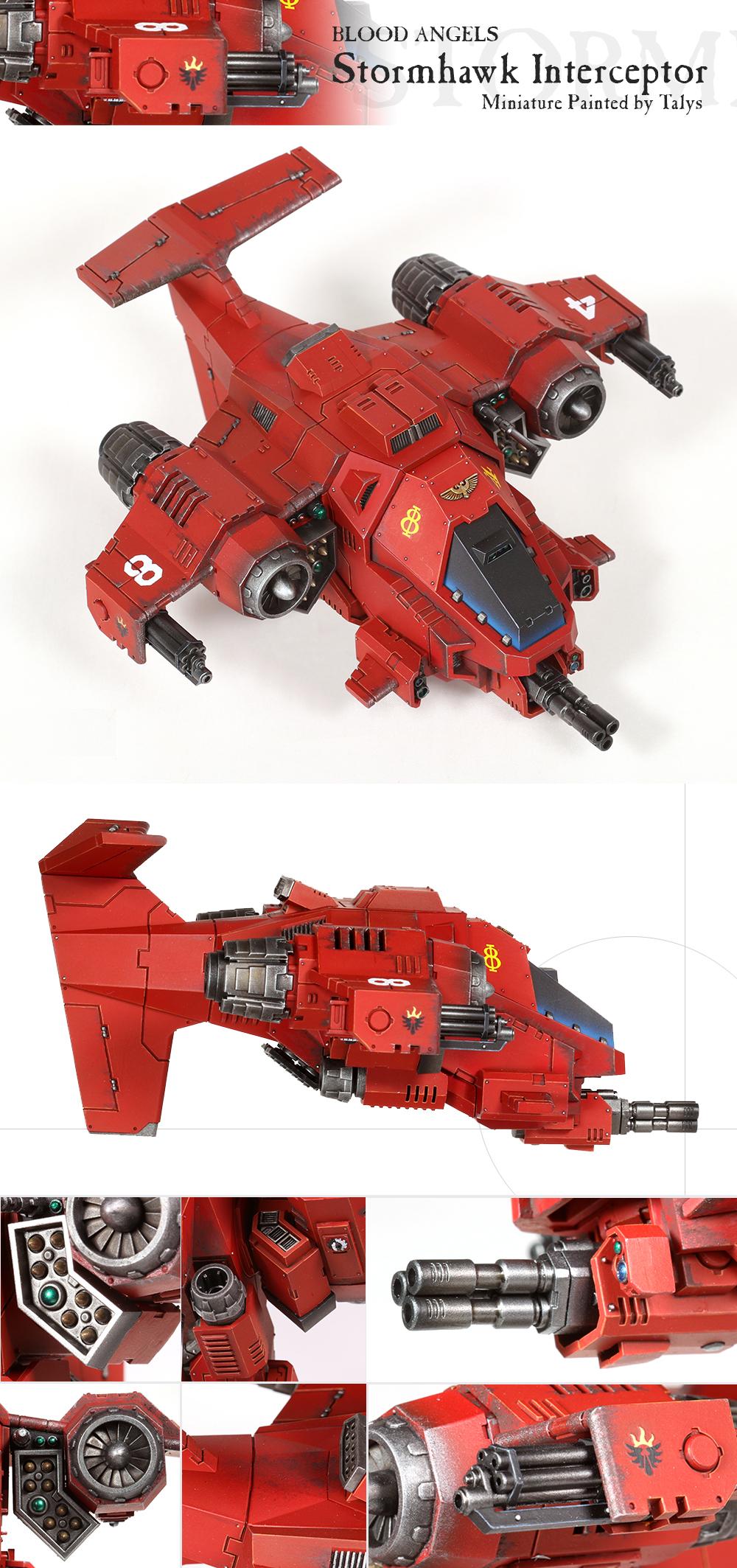 Blood Angels, Interceptor, Space Marines, Stormhawk, Warhammer 40,000