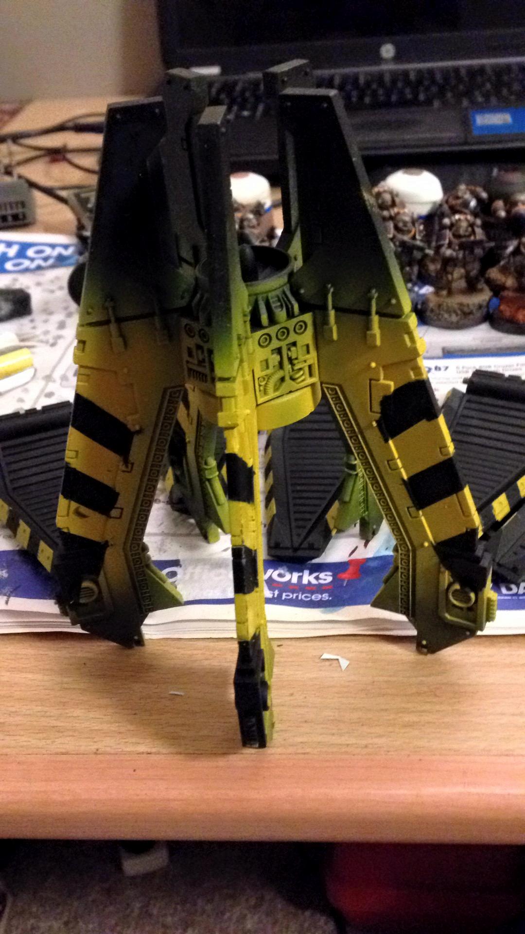 Iron Warriors, Drop Pod fins masked and painted
