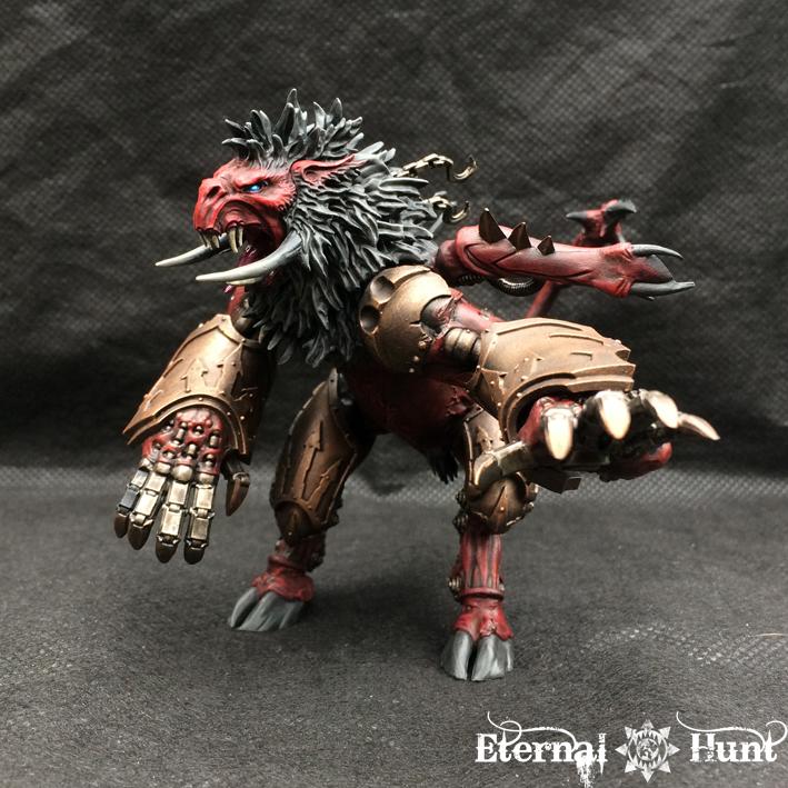 Conversion, Daemon Prince, Daemonkin, Daemons, Khorne, Khorne's Eternal Hunt, Kitbash, Paint In Progress, Pip, Warhammer 40,000, World Eaters