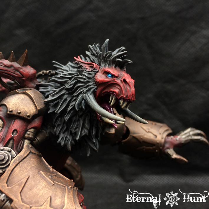 Conversion, Daemon Prince, Daemonkin, Daemons, Khorne, Khorne's Eternal Hunt, Kitbash, Paint In Progress, Pip, Warhammer 40,000, World Eaters