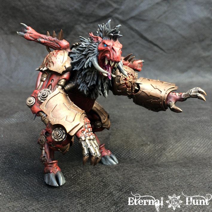 Conversion, Daemon Prince, Daemonkin, Daemons, Khorne, Khorne's Eternal Hunt, Kitbash, Paint In Progress, Pip, Warhammer 40,000, World Eaters