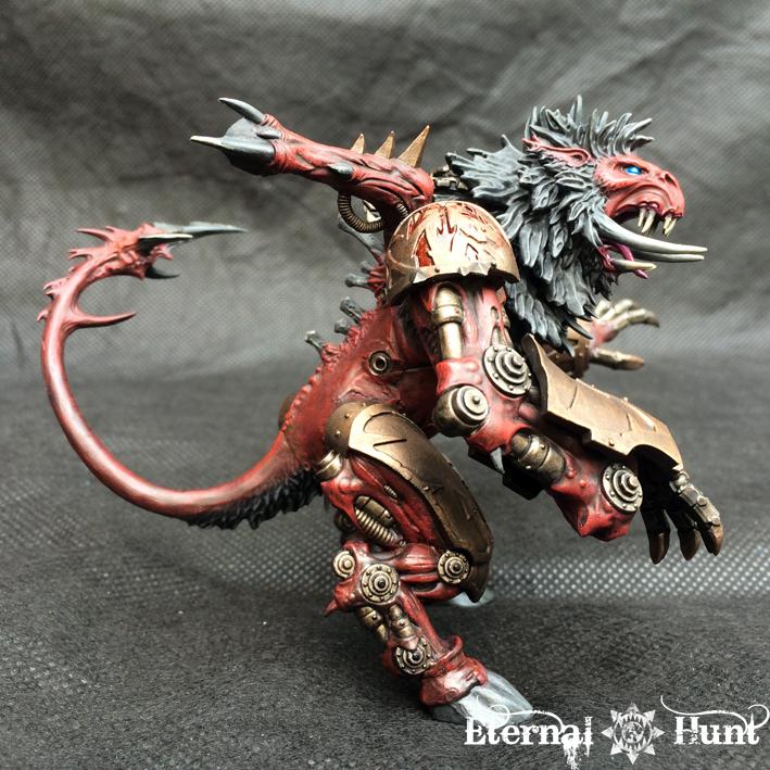 Conversion, Daemon Prince, Daemonkin, Daemons, Khorne, Khorne's Eternal Hunt, Kitbash, Paint In Progress, Pip, Warhammer 40,000, World Eaters