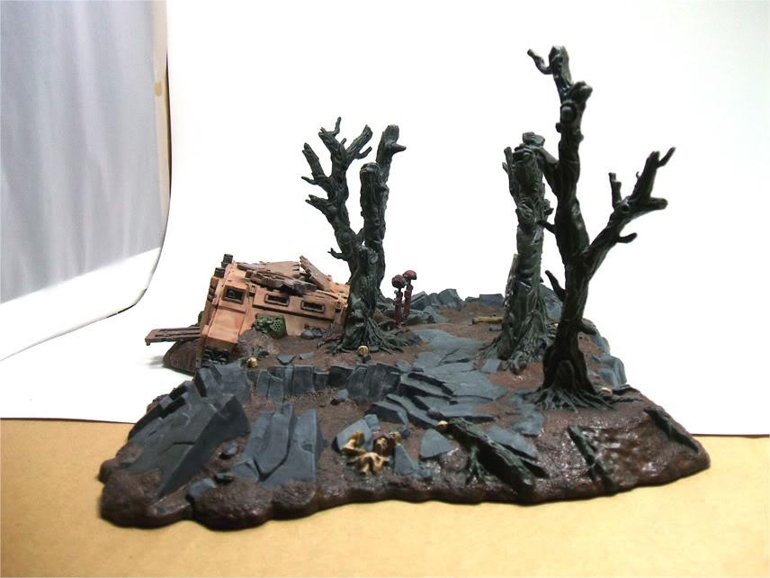 Battlescape, Crater, Rhino, Ruined, Terrain, Warhammer 40,000