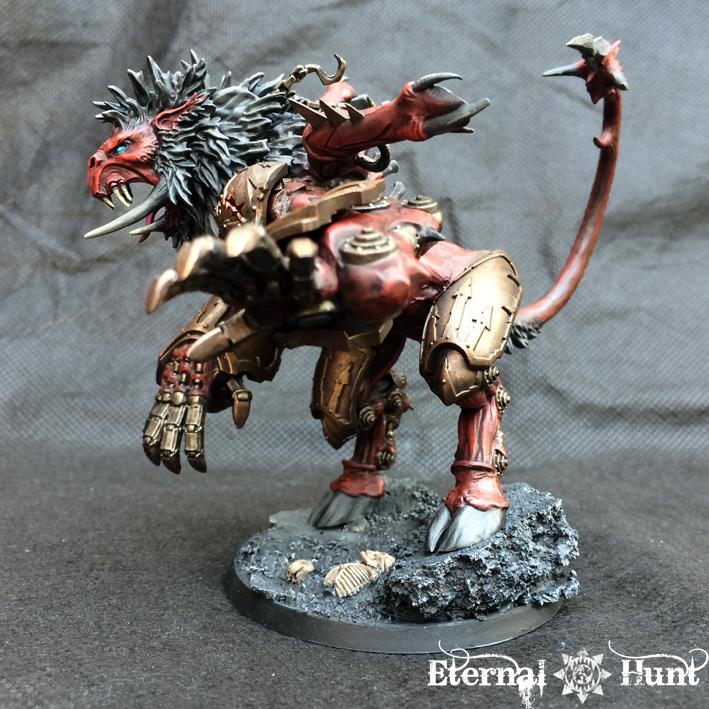 Conversion, Daemon Prince, Daemonkin, Daemons, Khorne, Khorne's Eternal Hunt, Kitbash, Warhammer 40,000, World Eaters