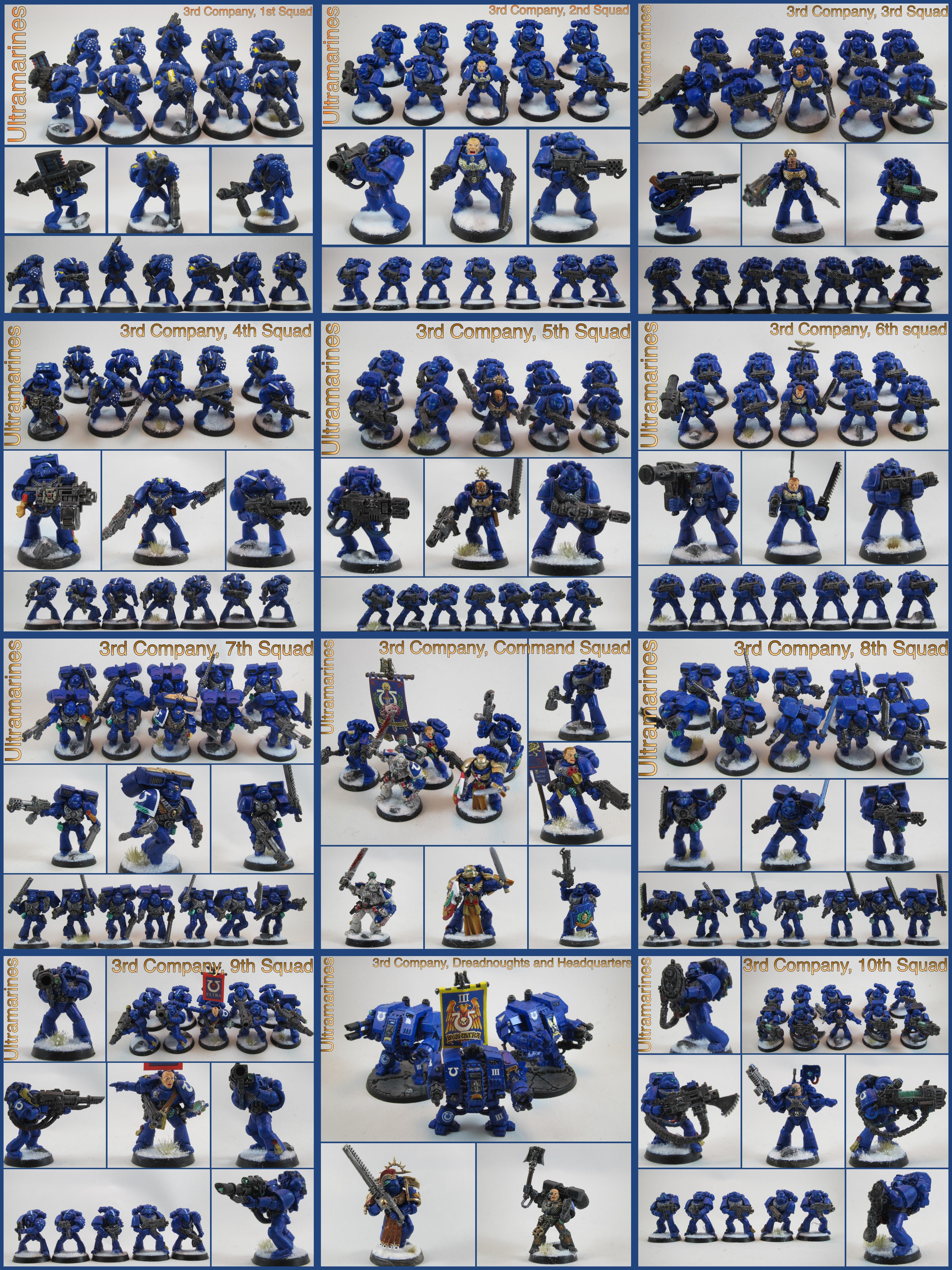 Ultramarines, 3rd company collage