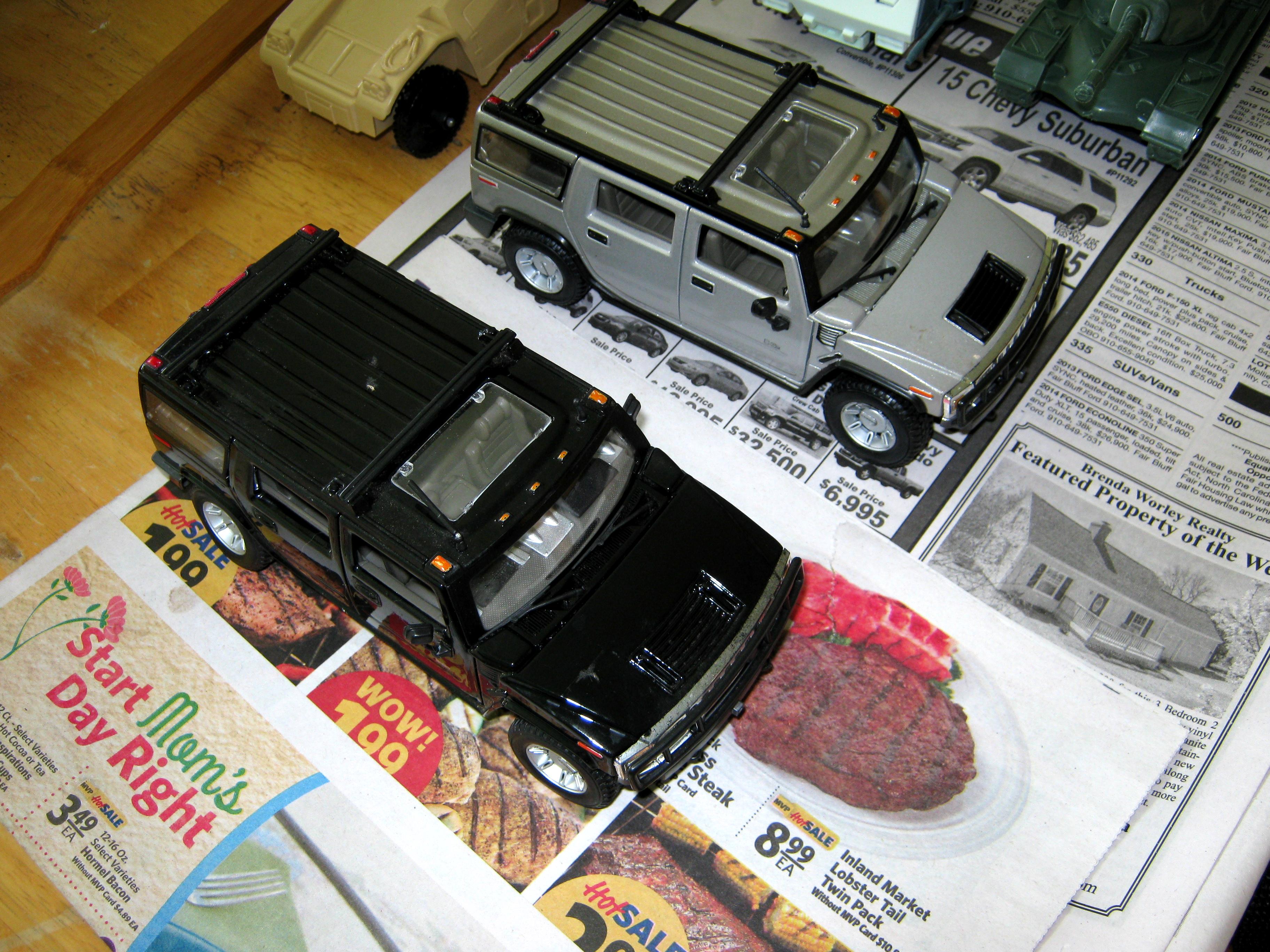 Conversion, Die-cast, H2, Hummer, Truck