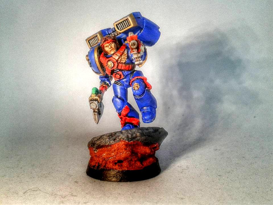 Assault, Jump Pack, Sergeant, Smurfs, Space Marines, Ultramarines