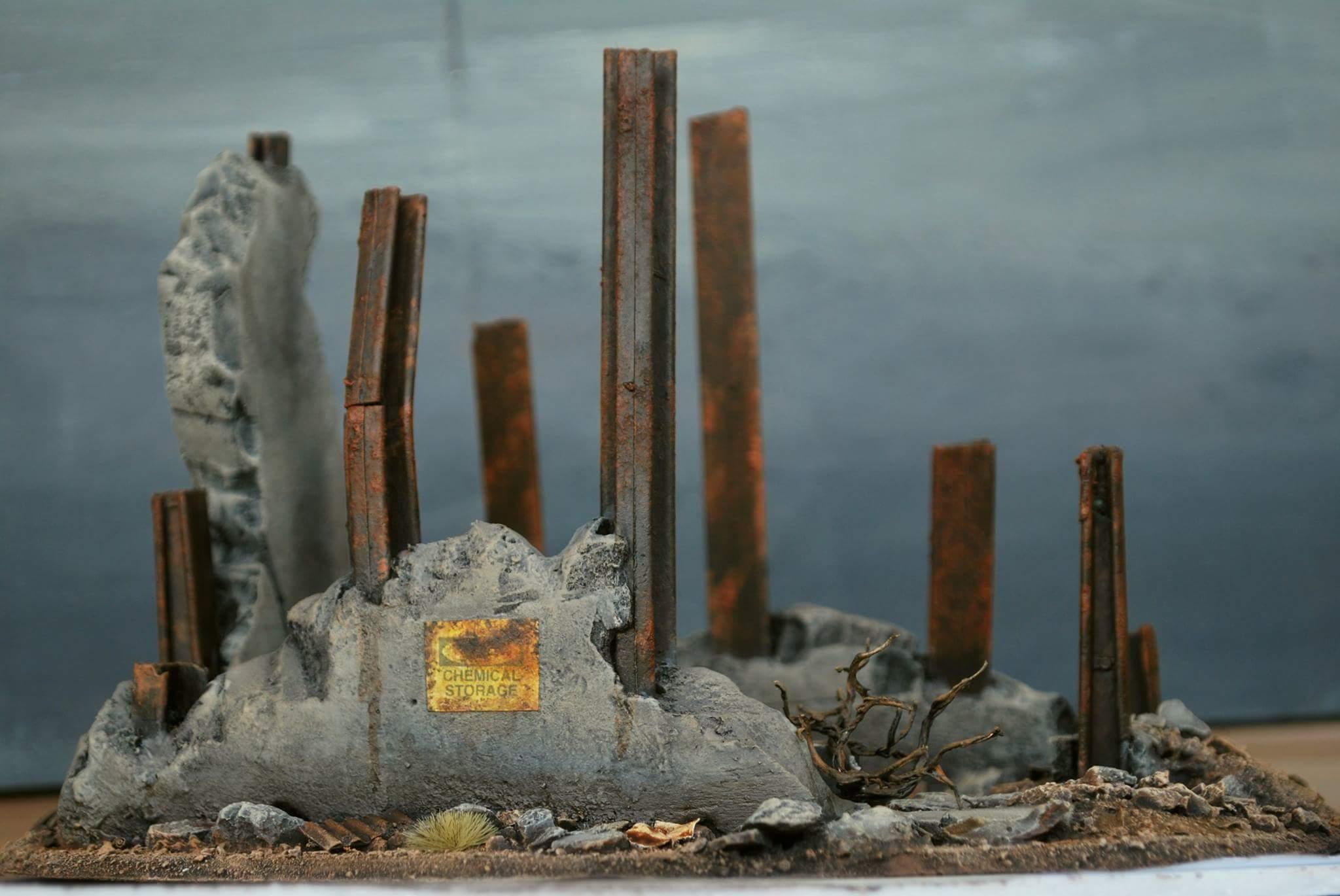 Fallout, Malifaux, Metal, Post Apoc, Ruins, Rust, Terrain