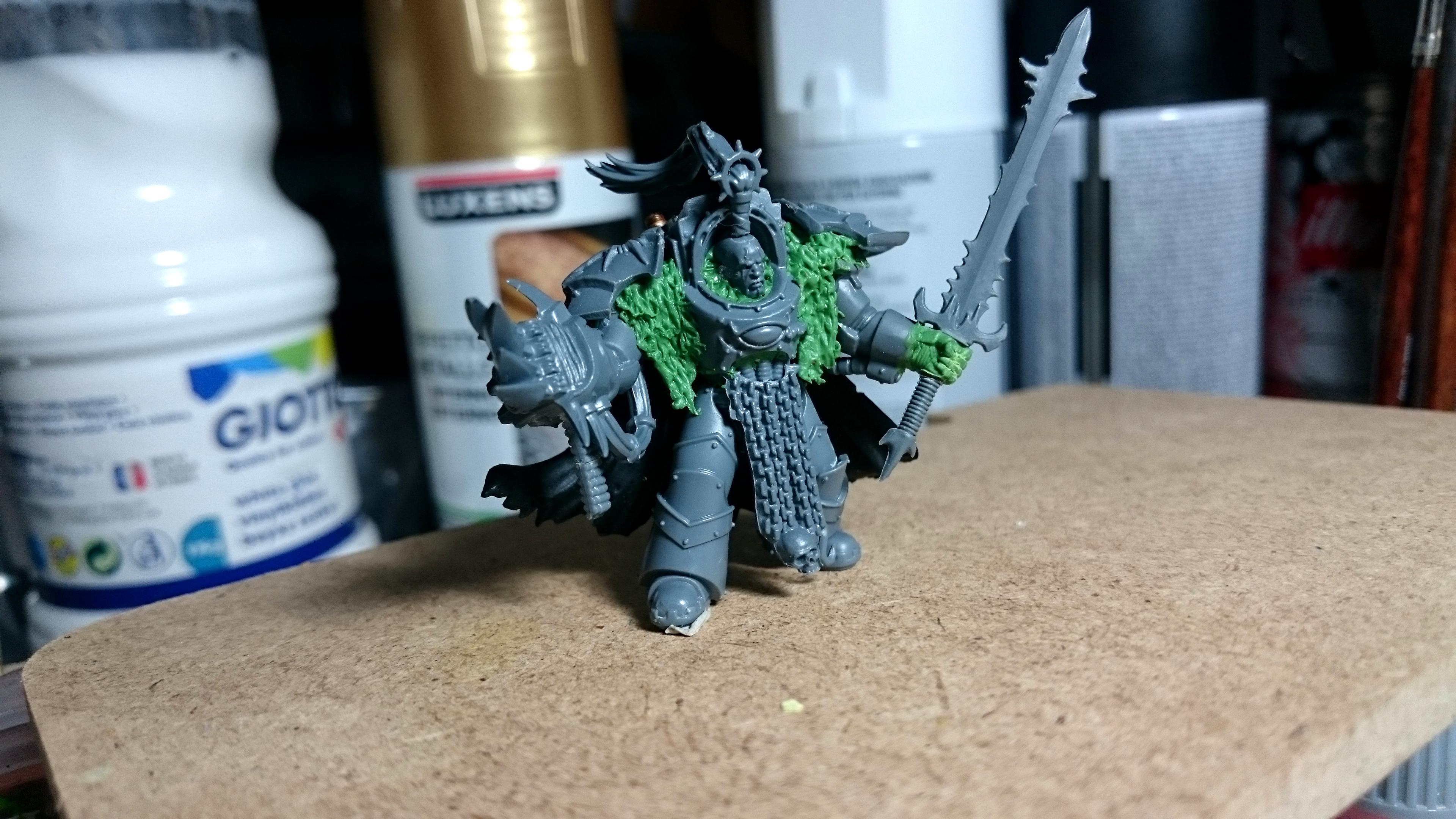 Abaddon, Chaos, Chaos Space Marines, Conversion, Green, Green Stuf, Scrap, Scrap Build, Space, Space Marines, Stuf, Warhammer 40,000, Warhammer Fantasy