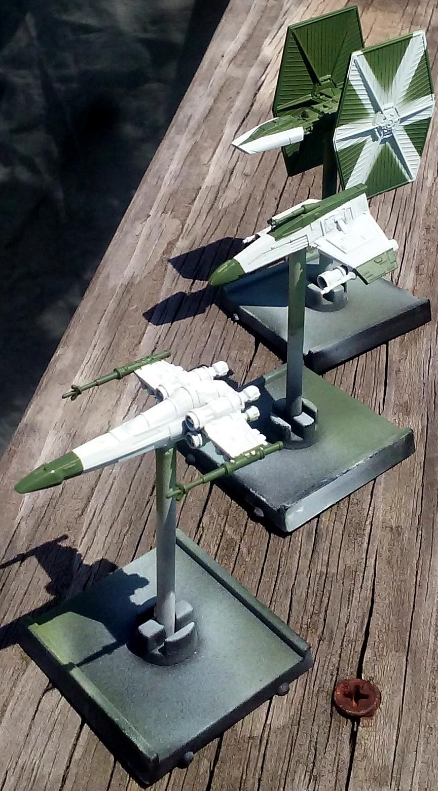 E-wing, Pip, Rebels, Repaint, Work In Progress, X-Wing, Xwm, Y-tie, Y-wing, Z-95